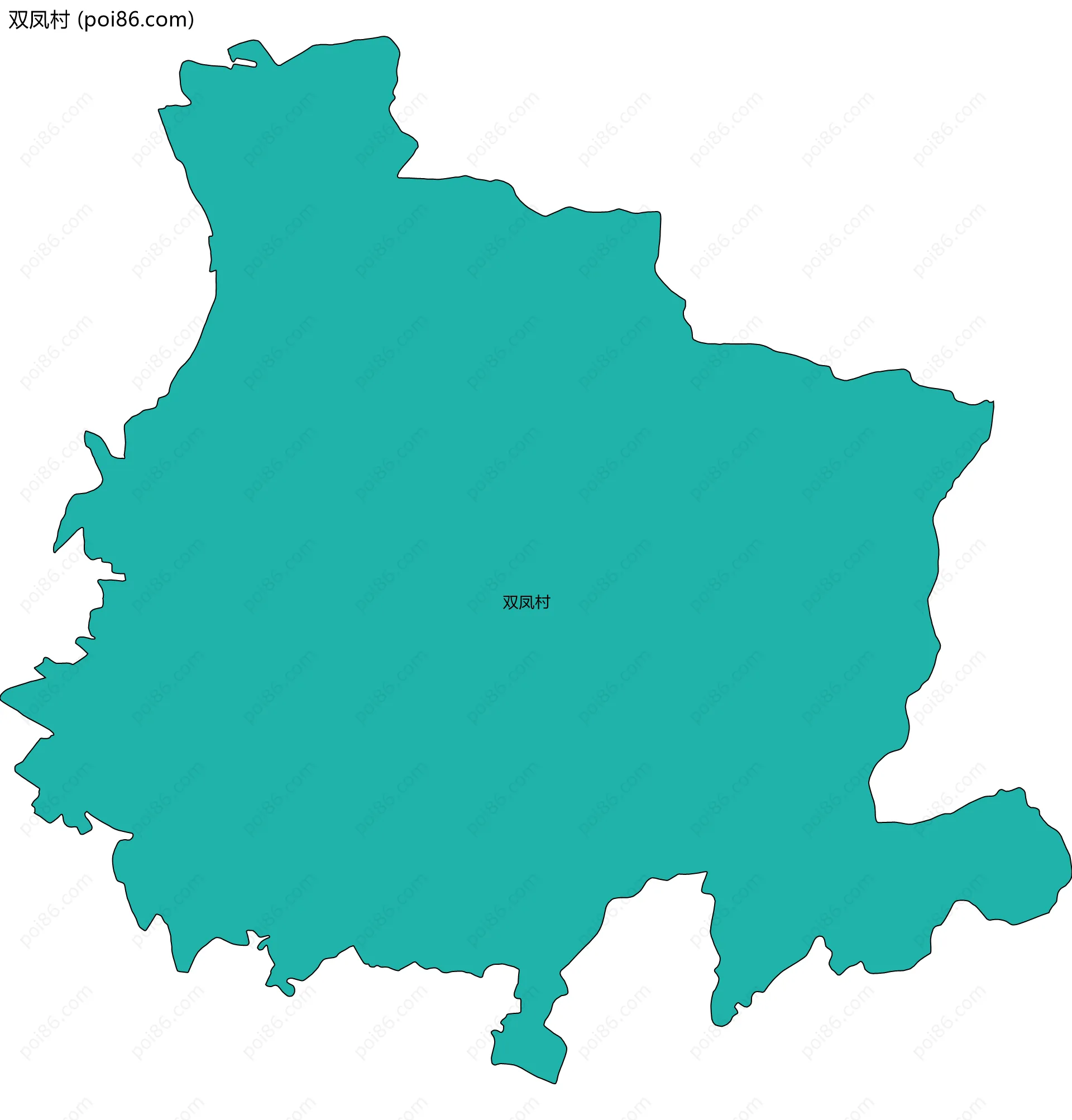 双凤村边界地图