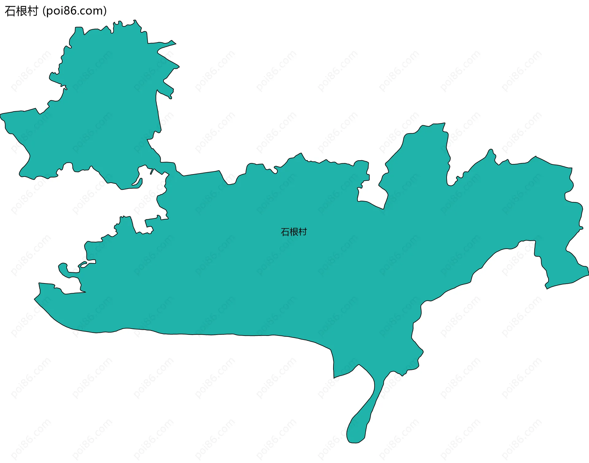 石根村边界地图