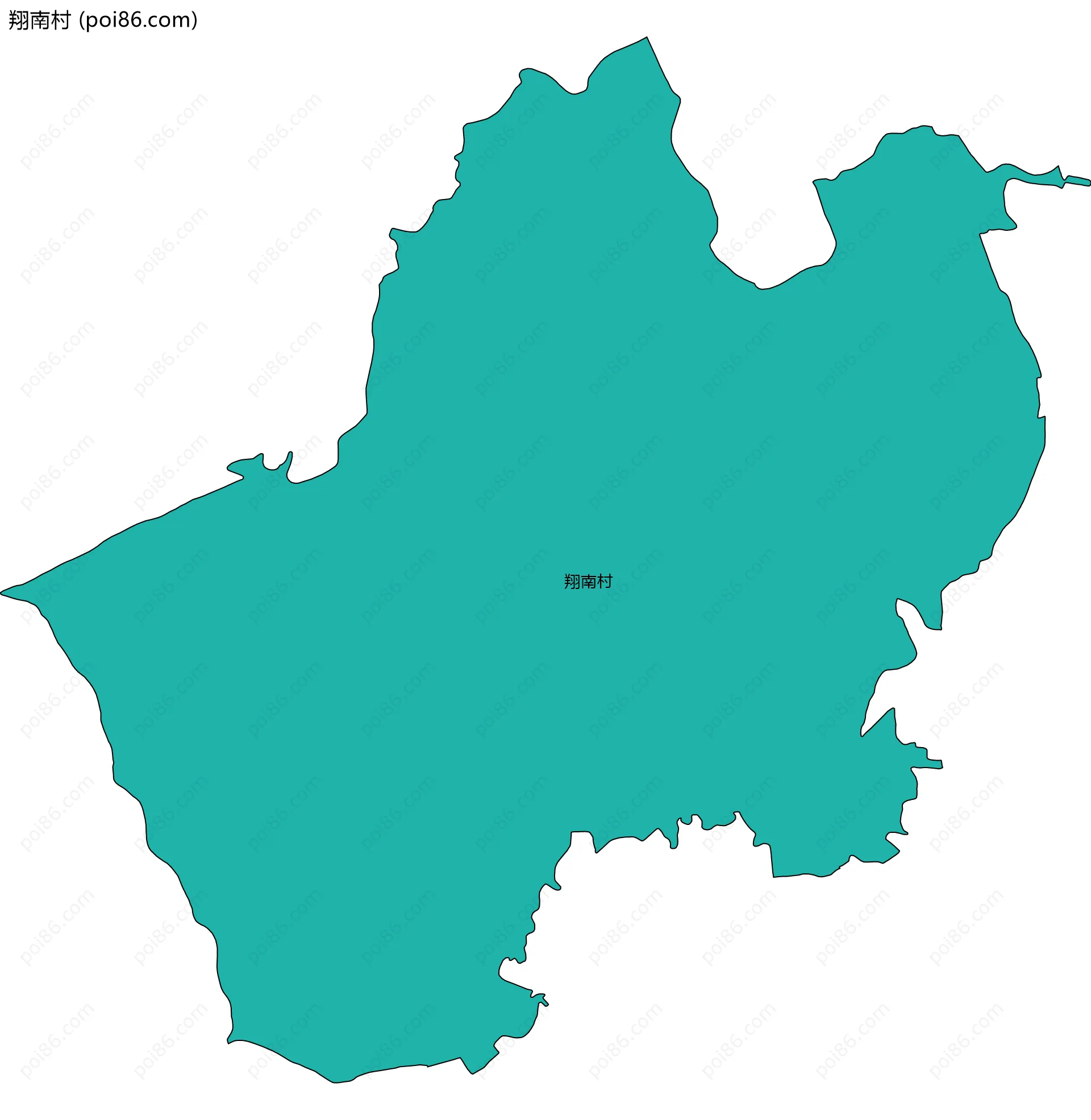 翔南村边界地图