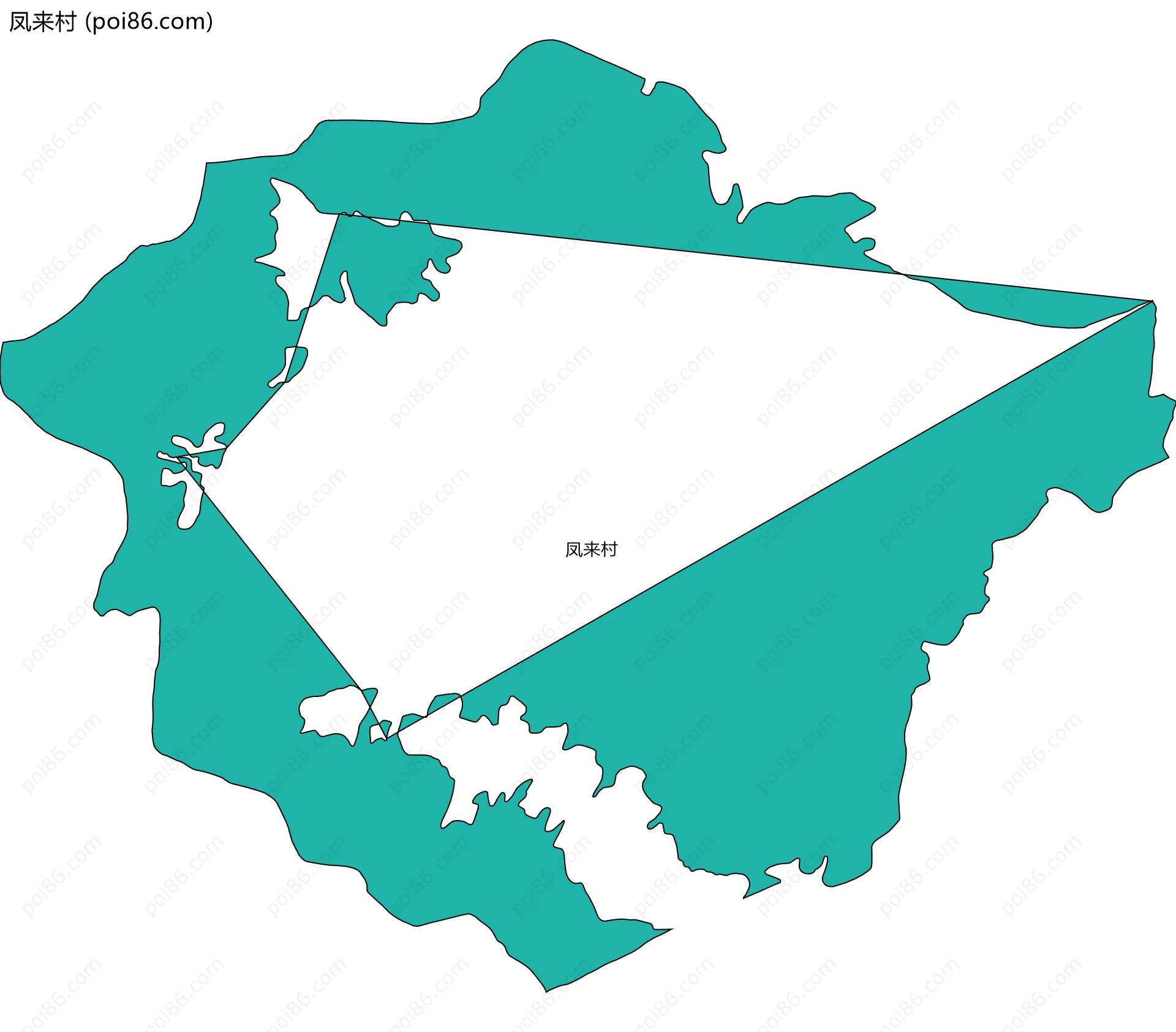 凤来村边界地图