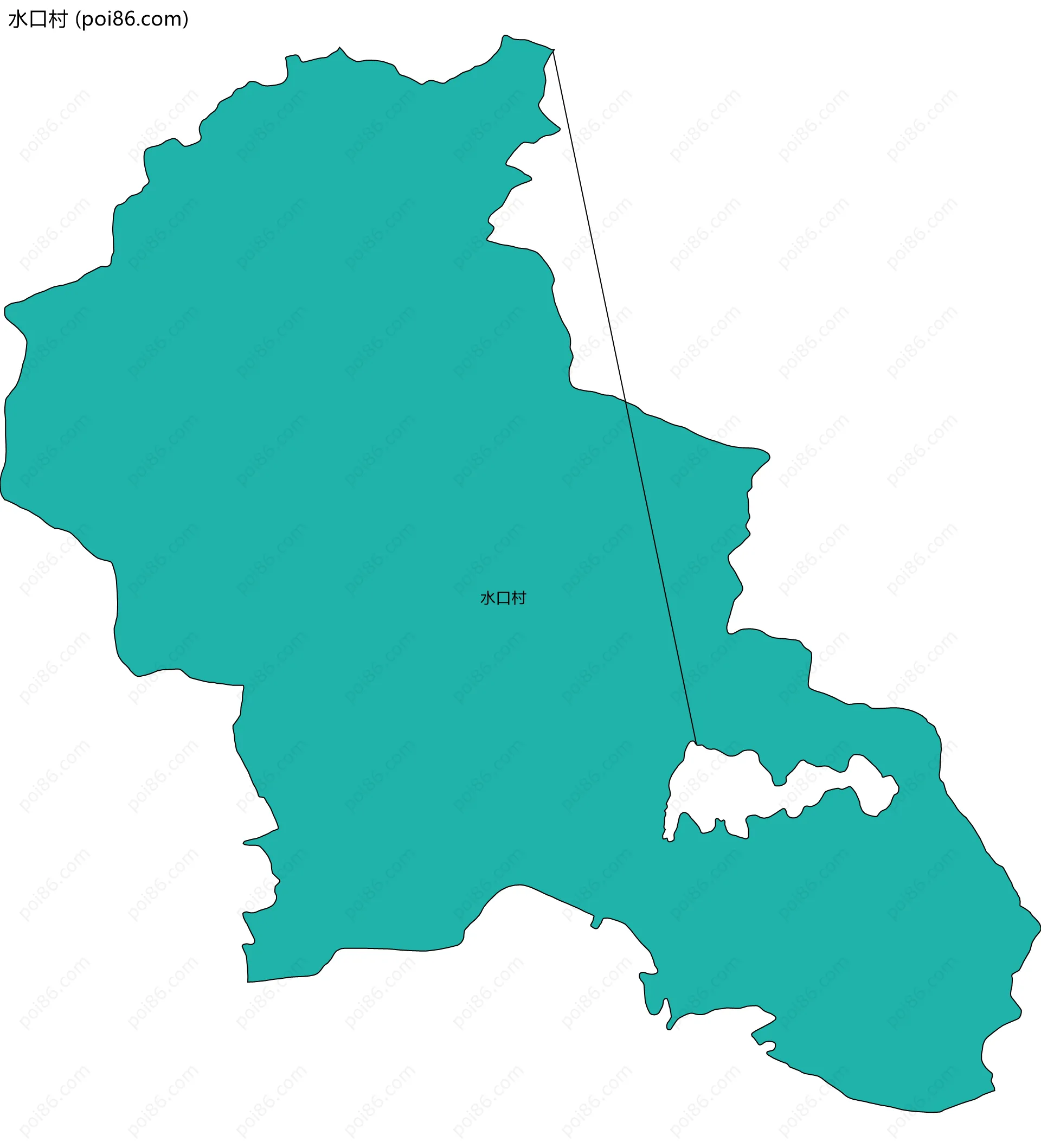 水口村边界地图