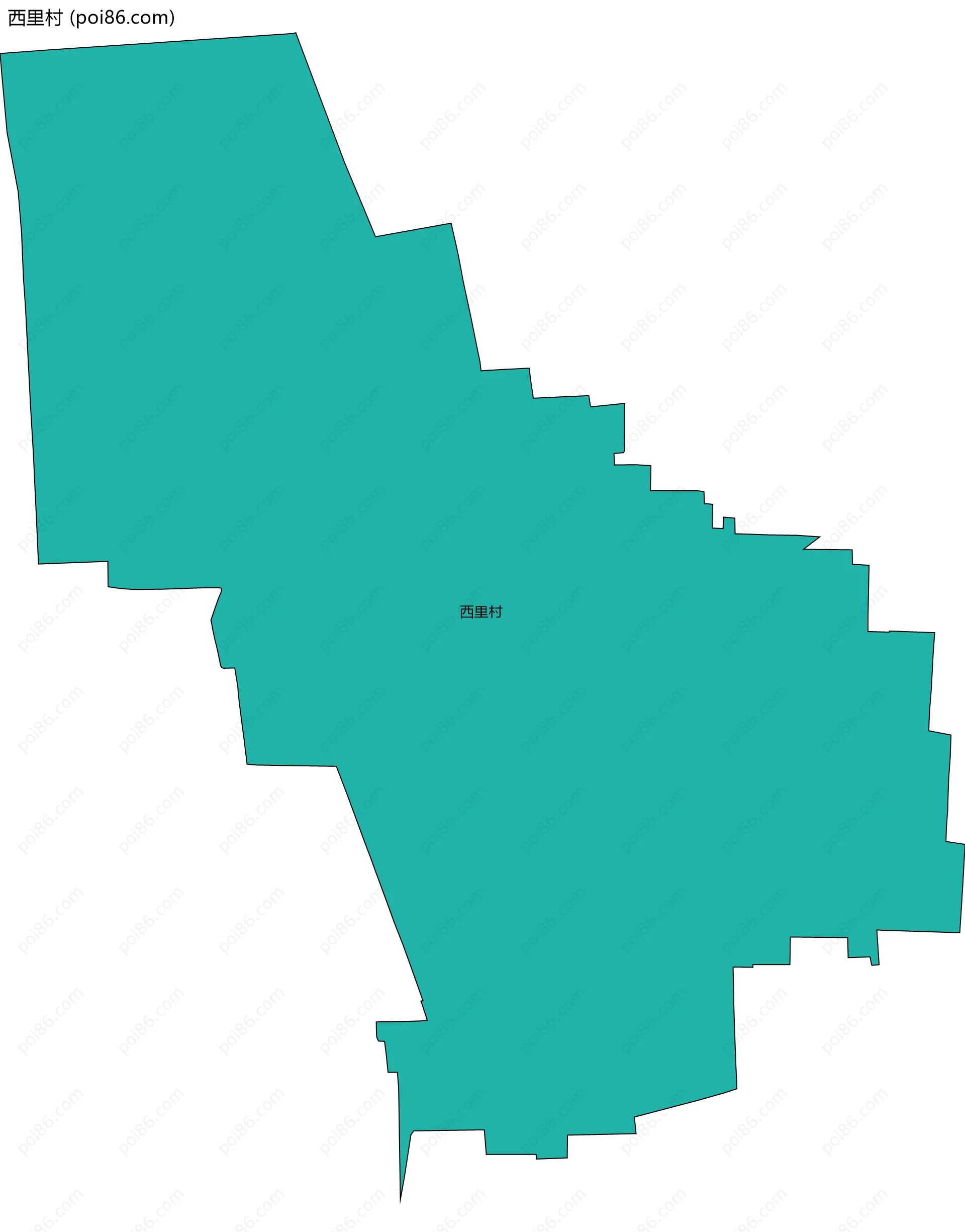 西里村边界地图