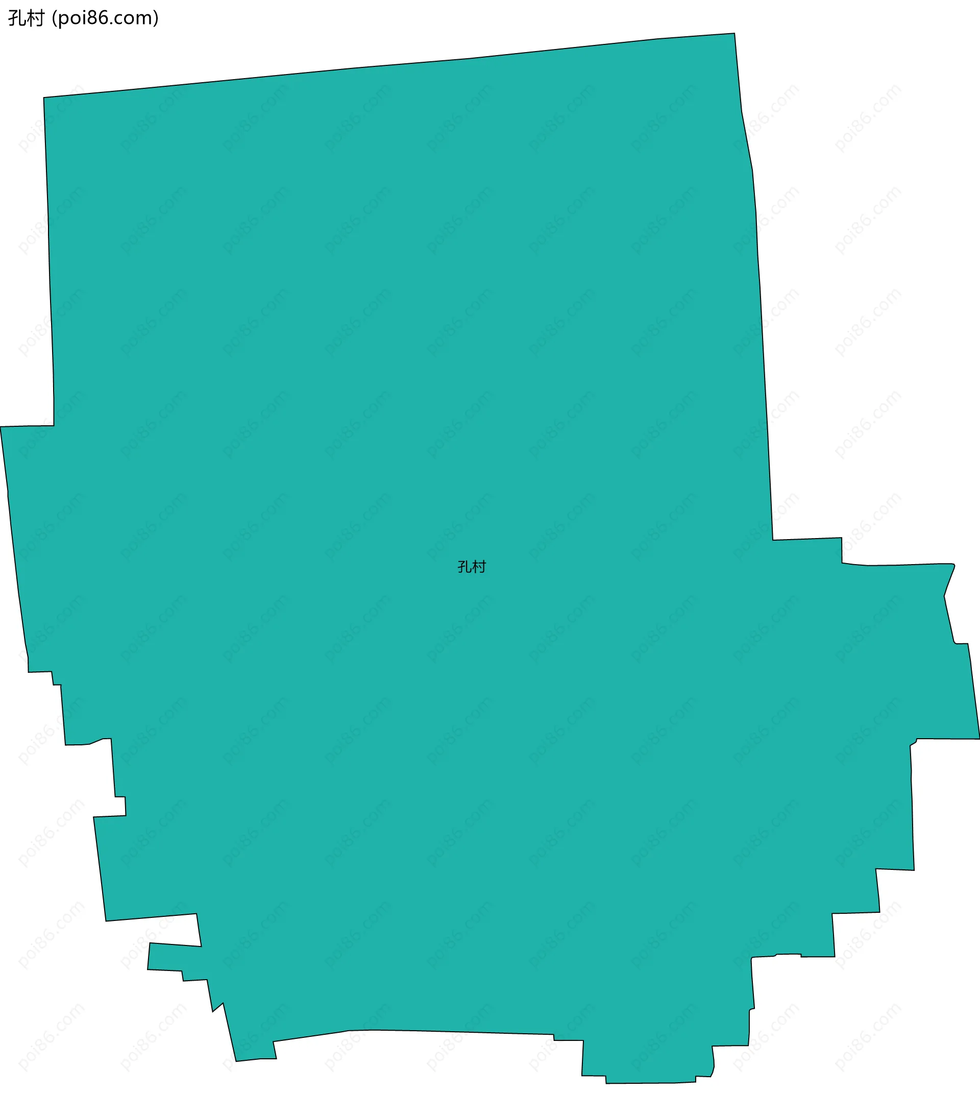 孔村边界地图