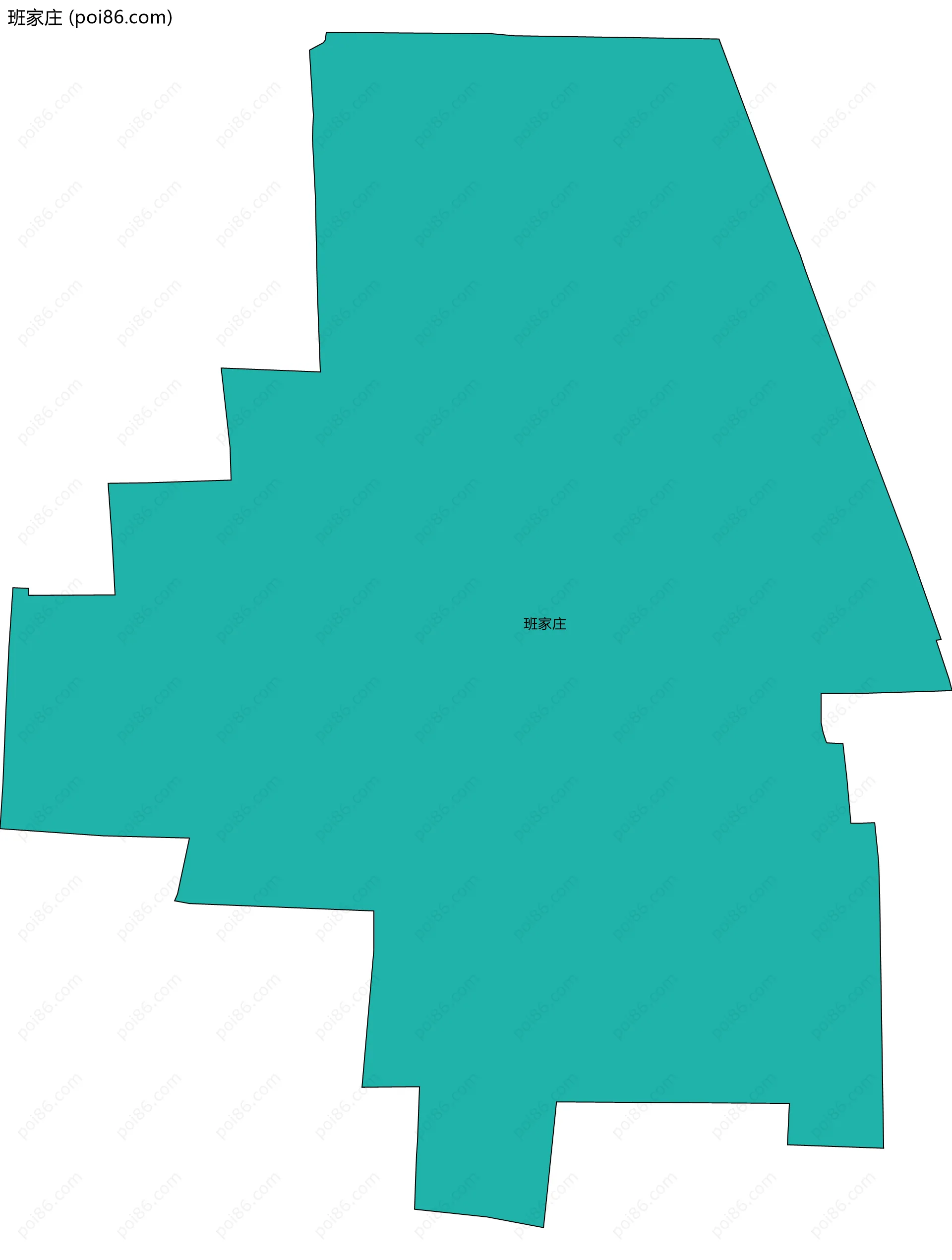 班家庄边界地图