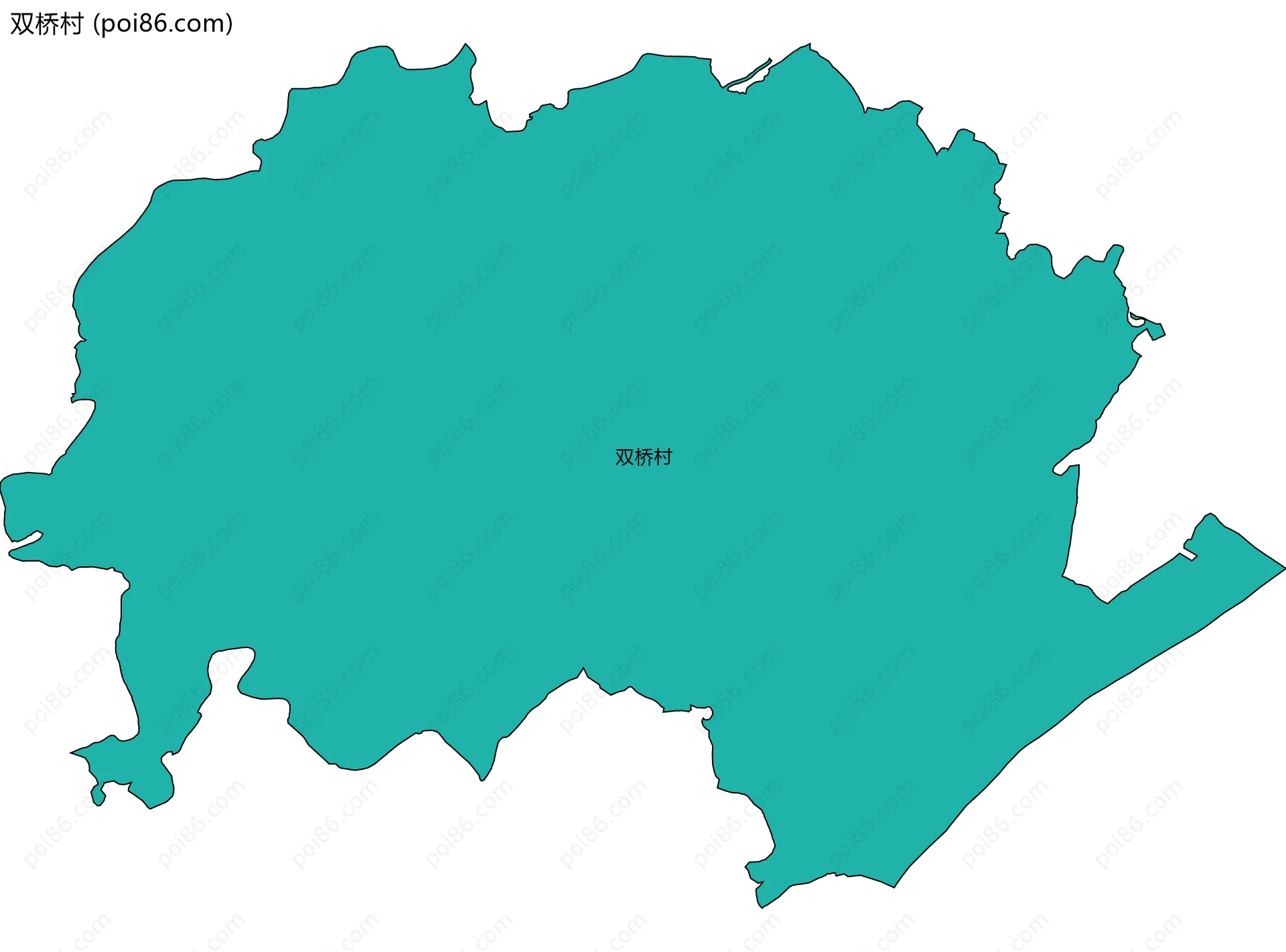 双桥村边界地图