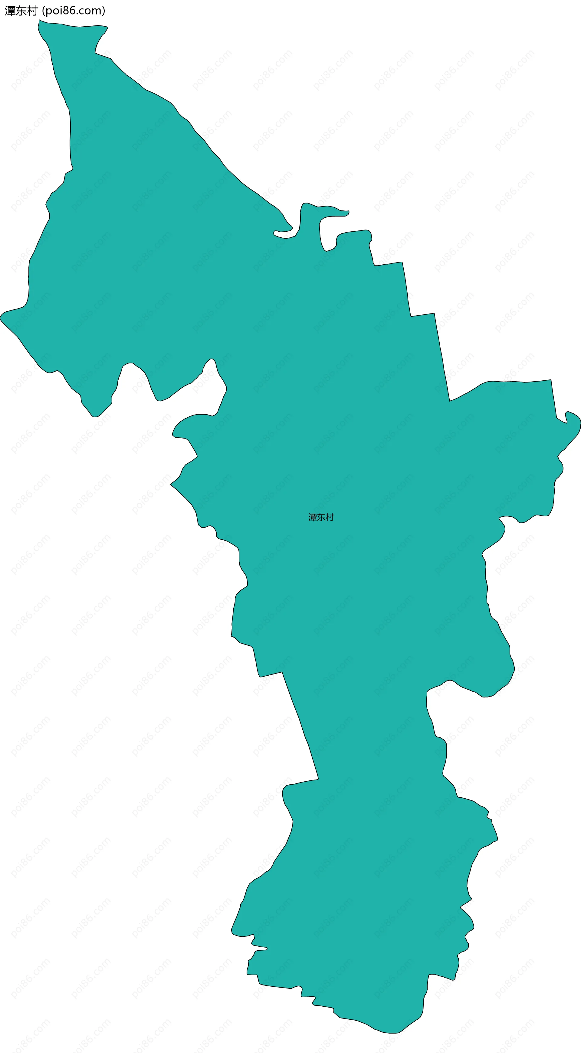 潭东村边界地图