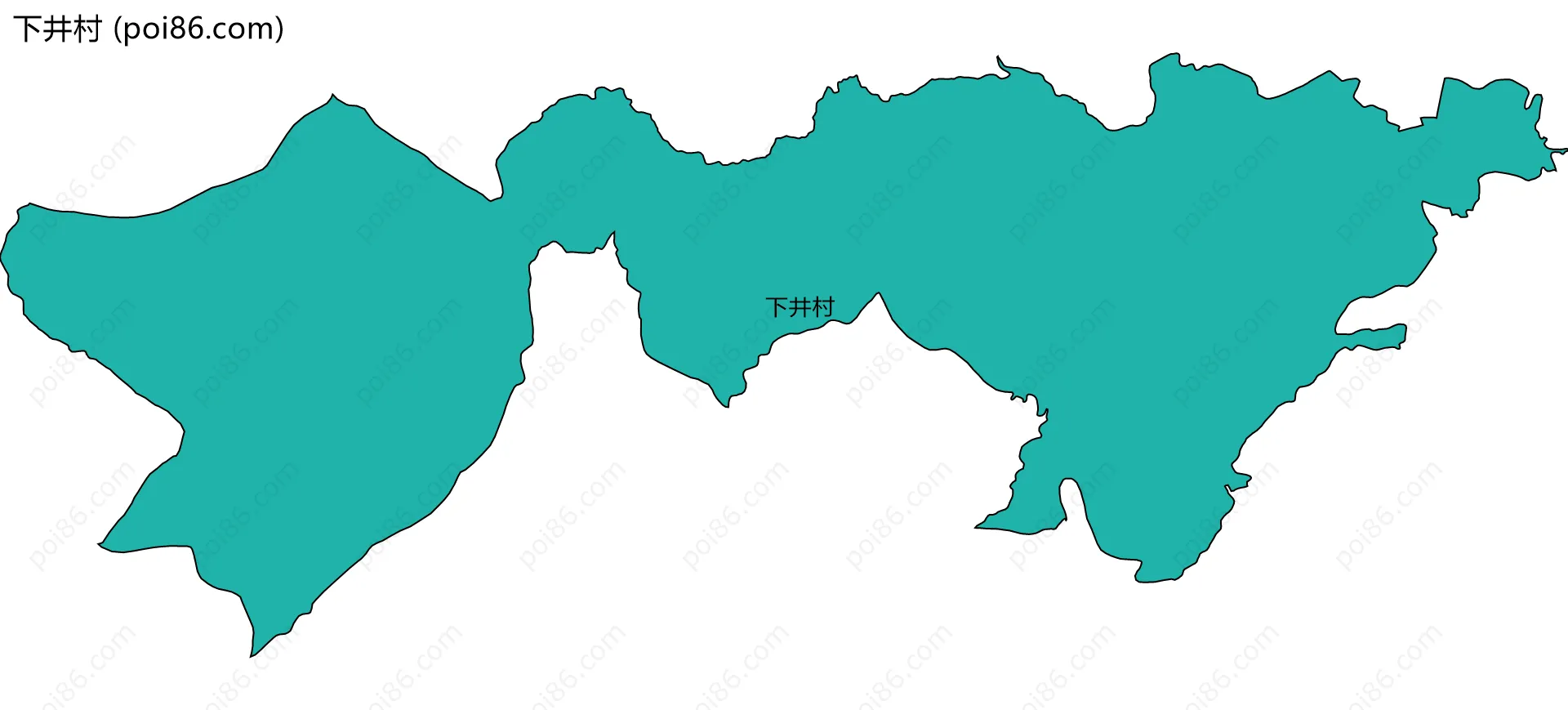 下井村边界地图