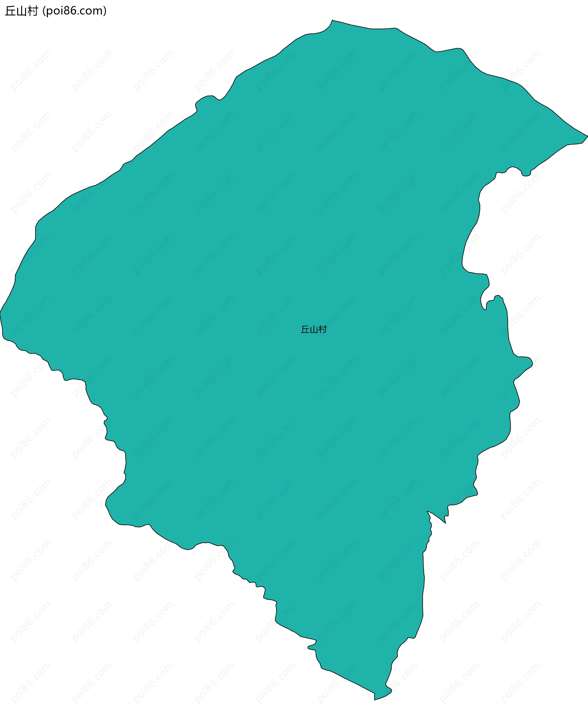 丘山村边界地图