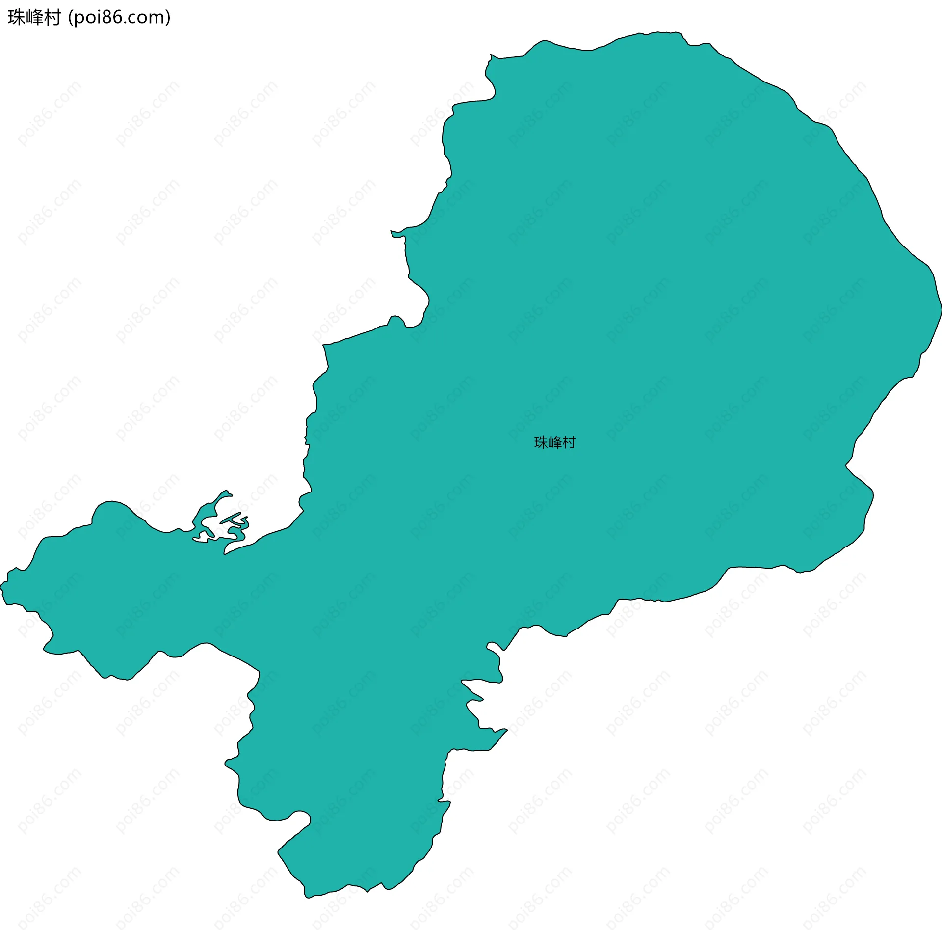 珠峰村边界地图