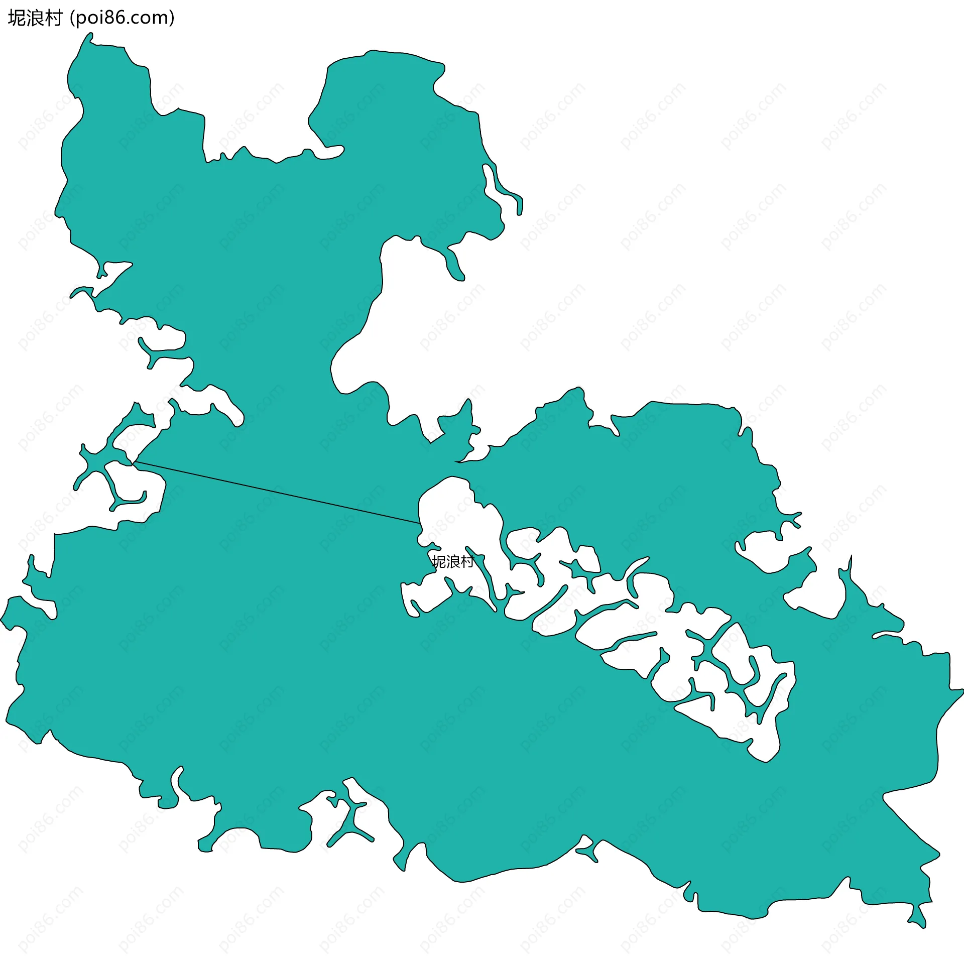 坭浪村边界地图