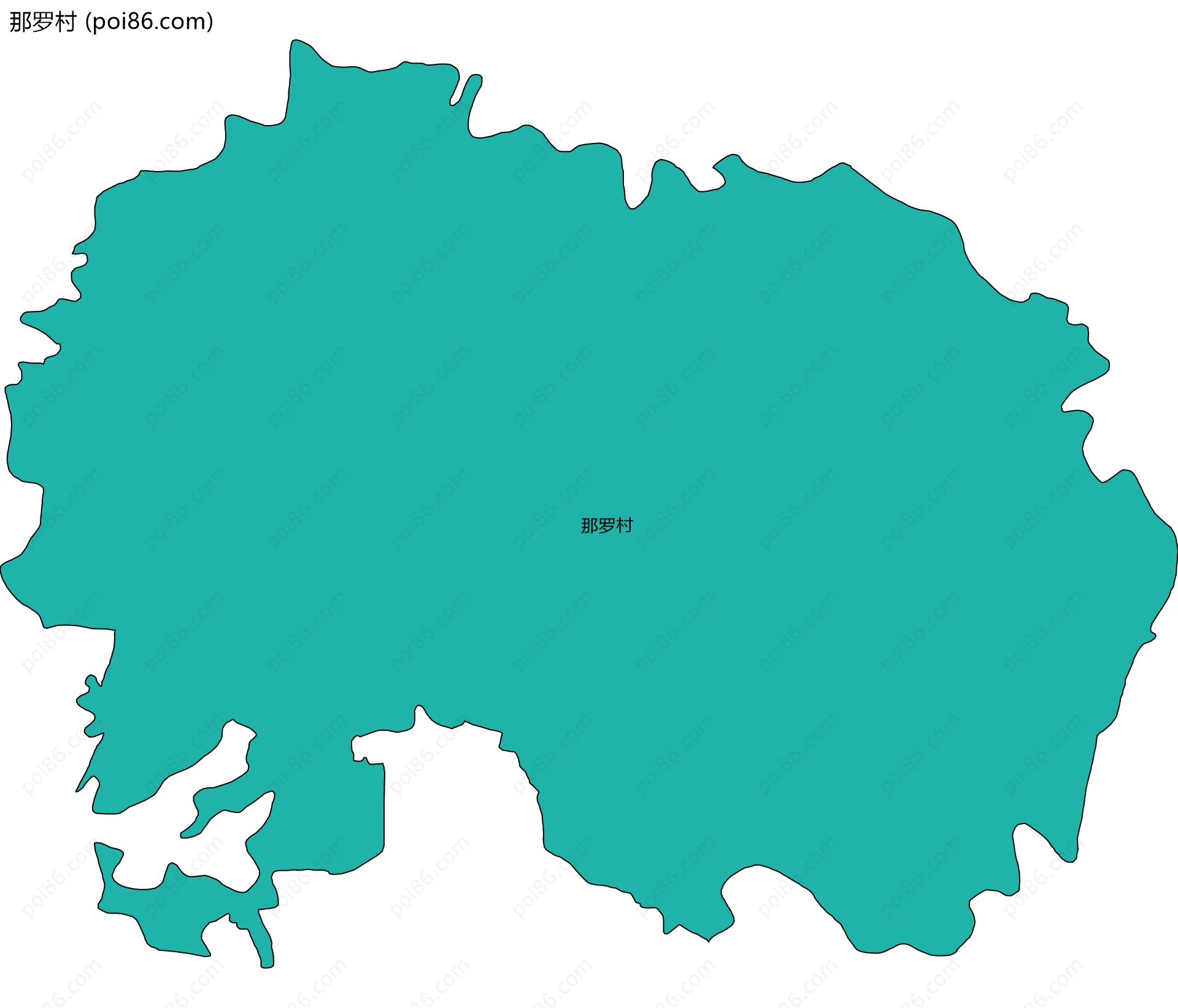 那罗村边界地图