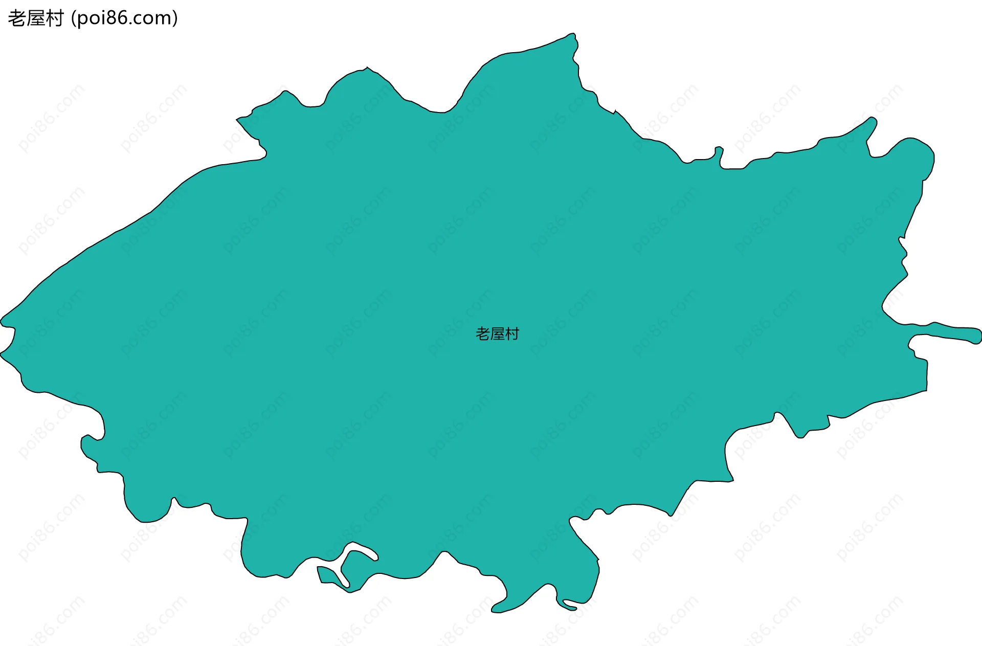 老屋村边界地图