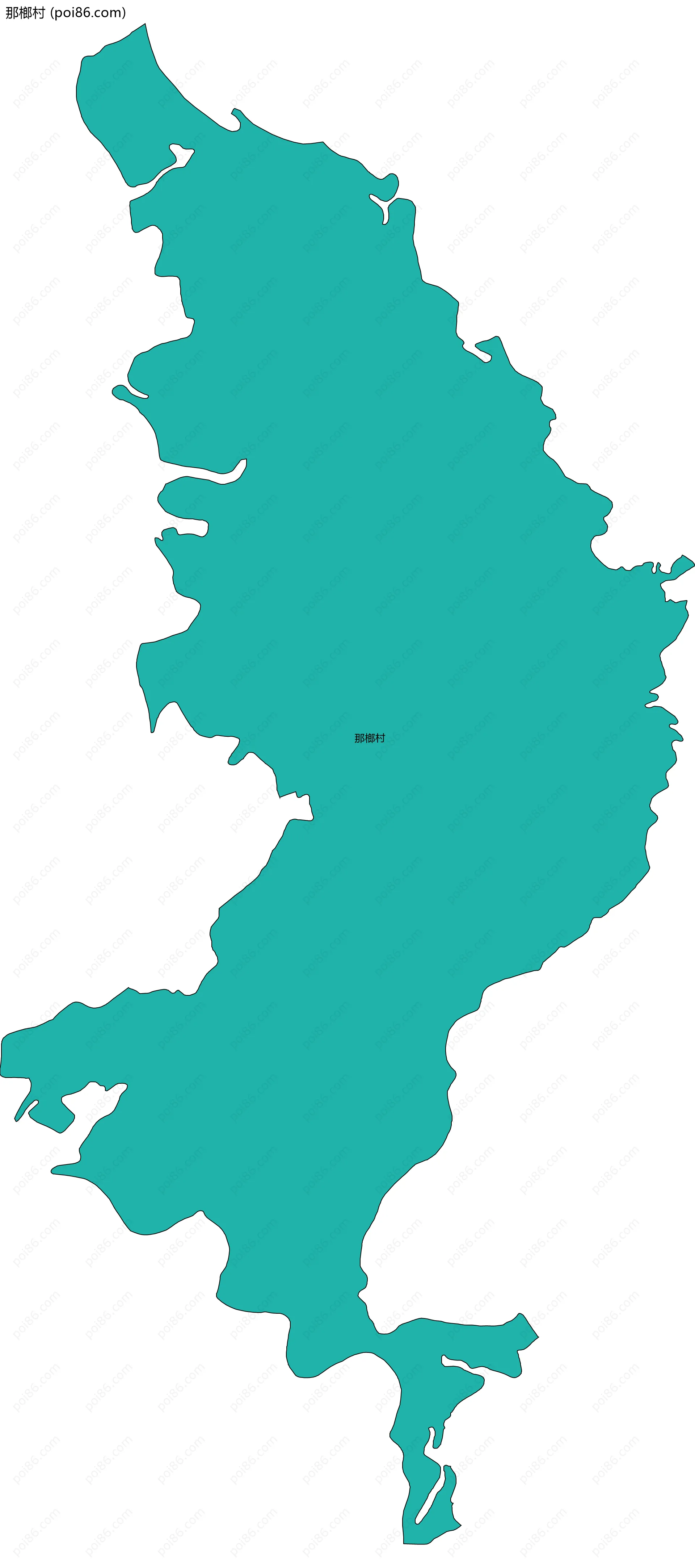 那榔村边界地图