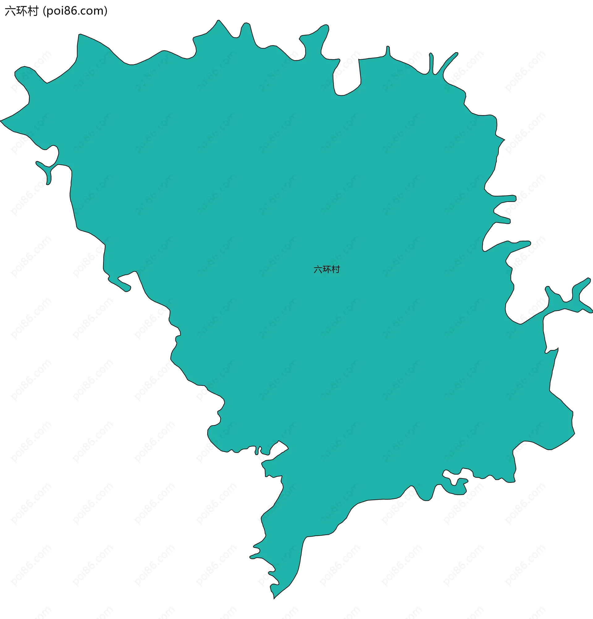 六环村边界地图