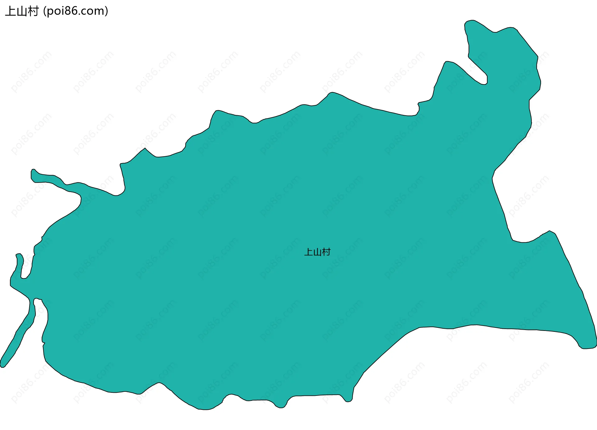 上山村边界地图