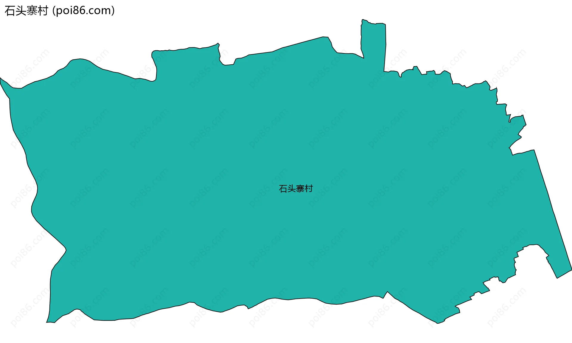 石头寨村边界地图