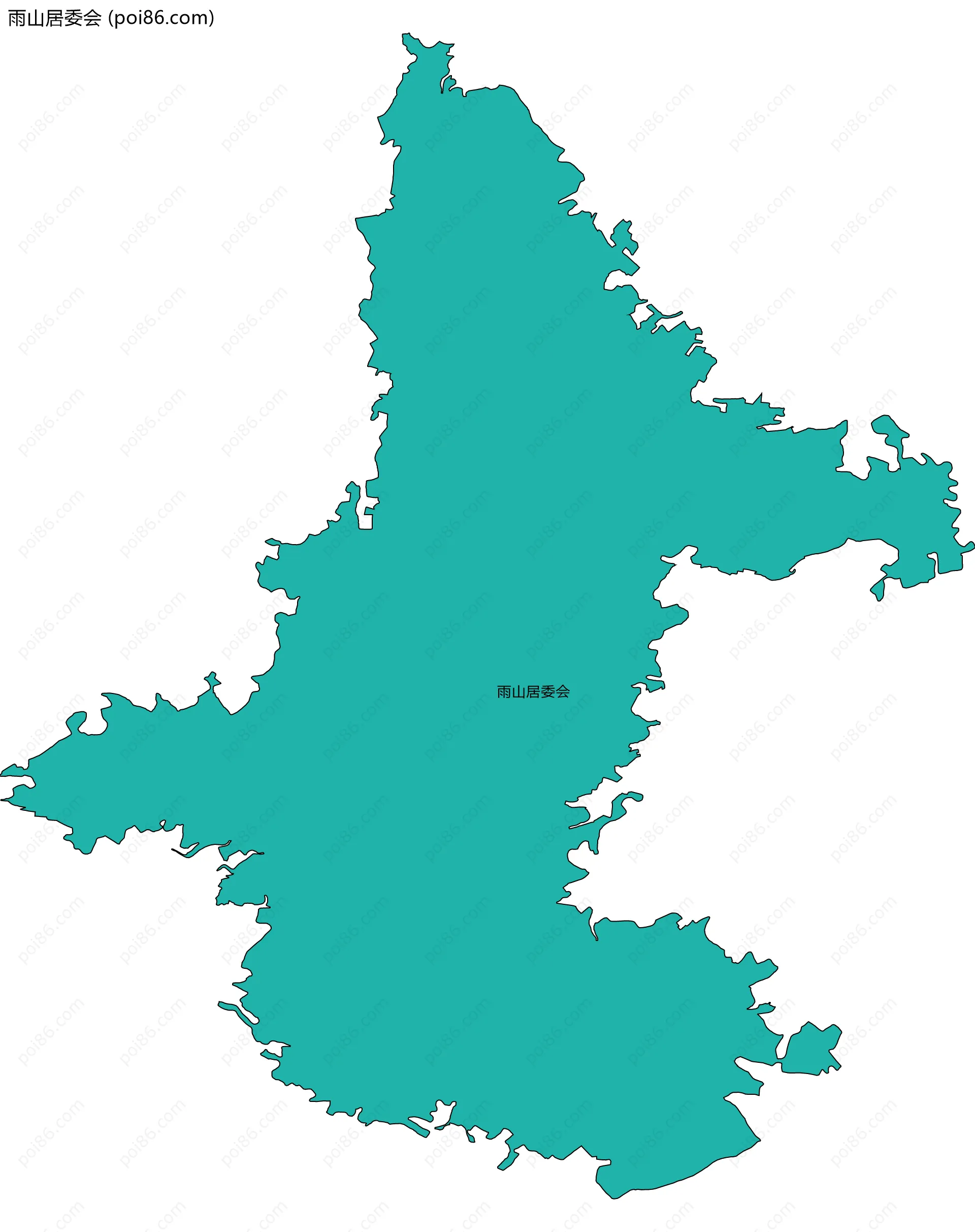 雨山居委会边界地图