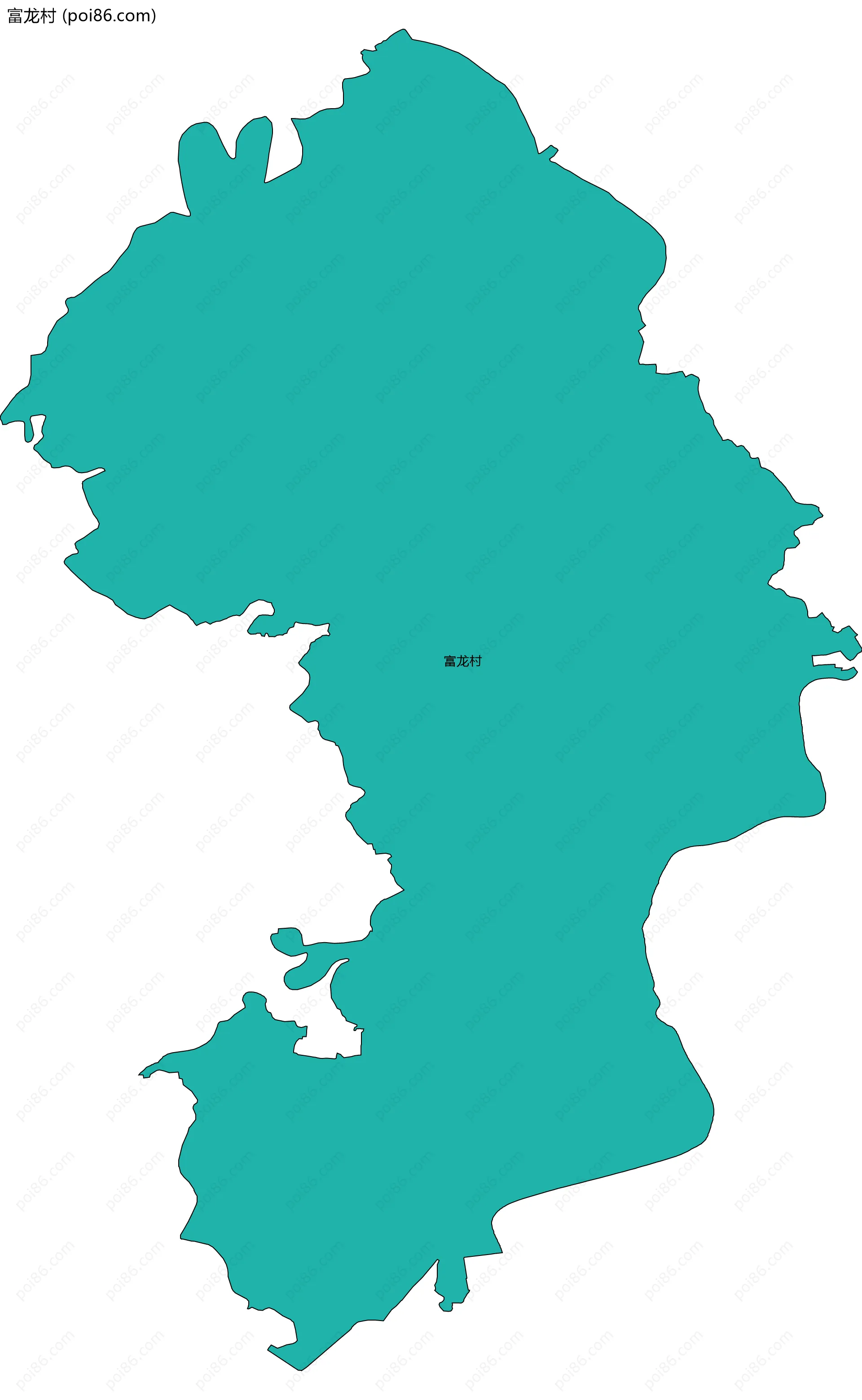 富龙村边界地图