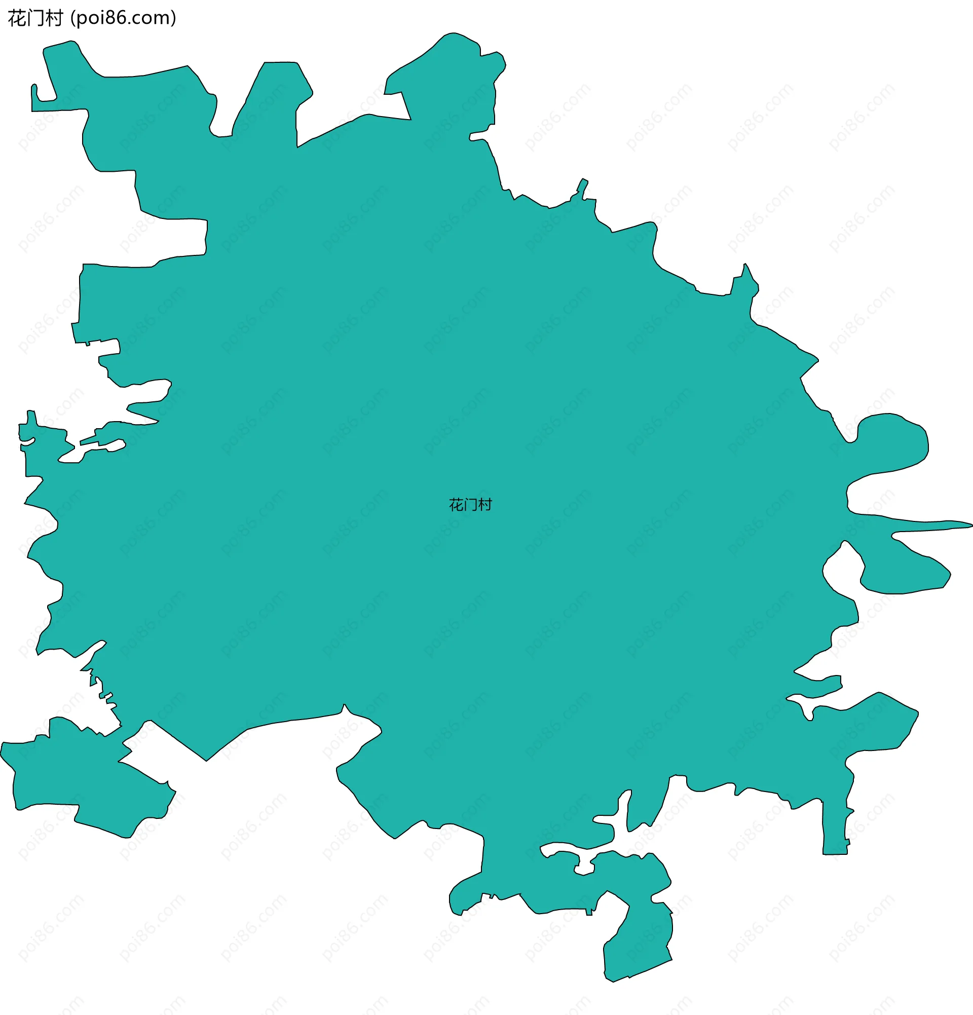 花门村边界地图