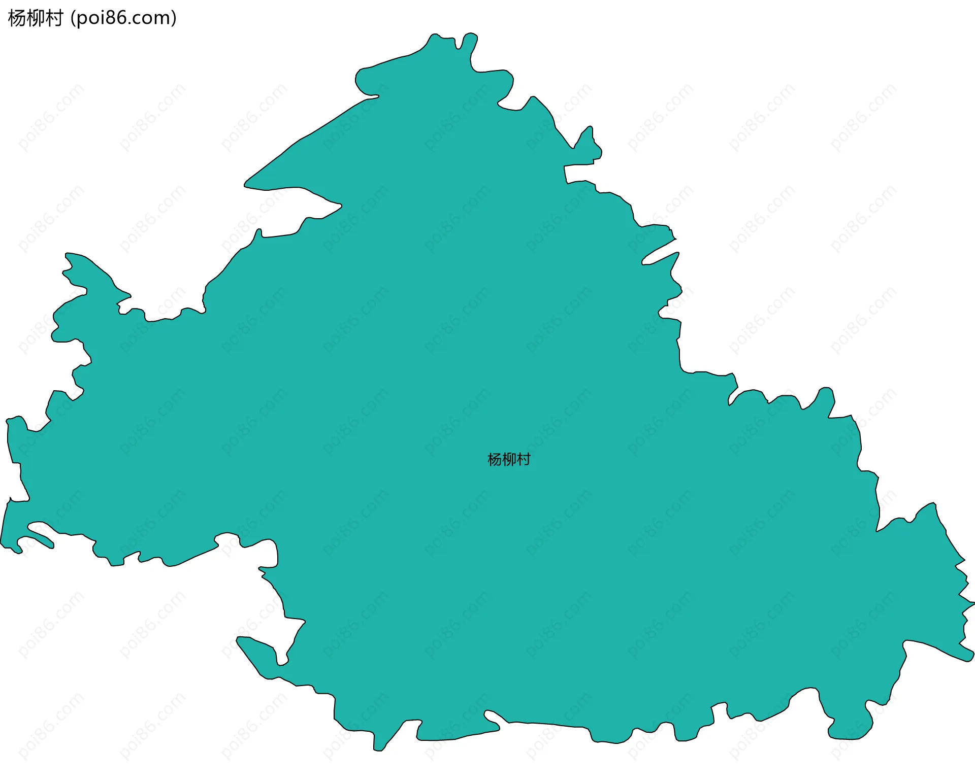 杨柳村边界地图