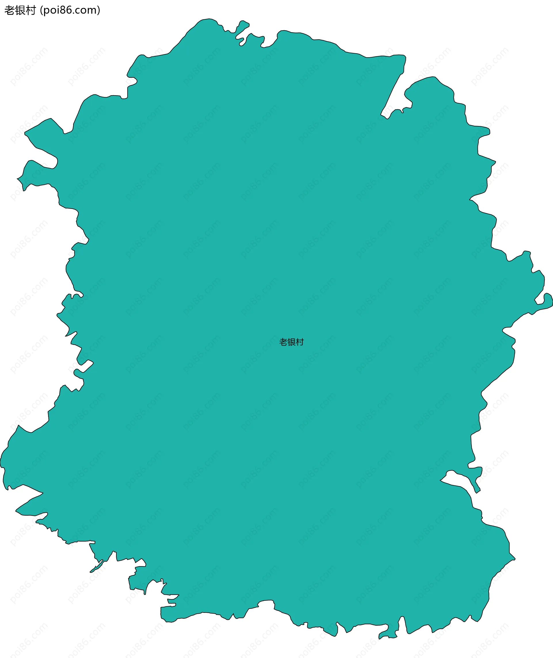 老银村边界地图