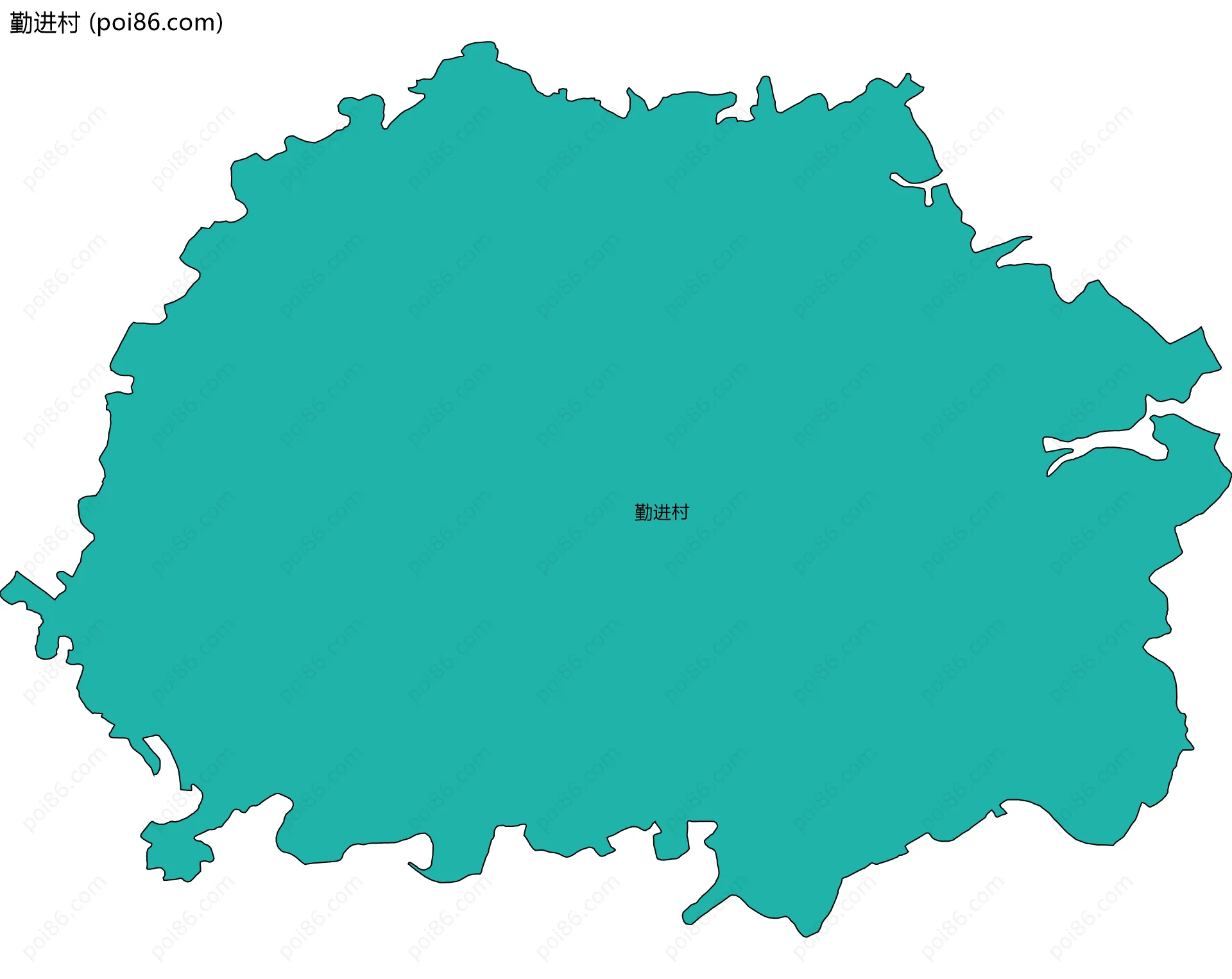 勤进村边界地图