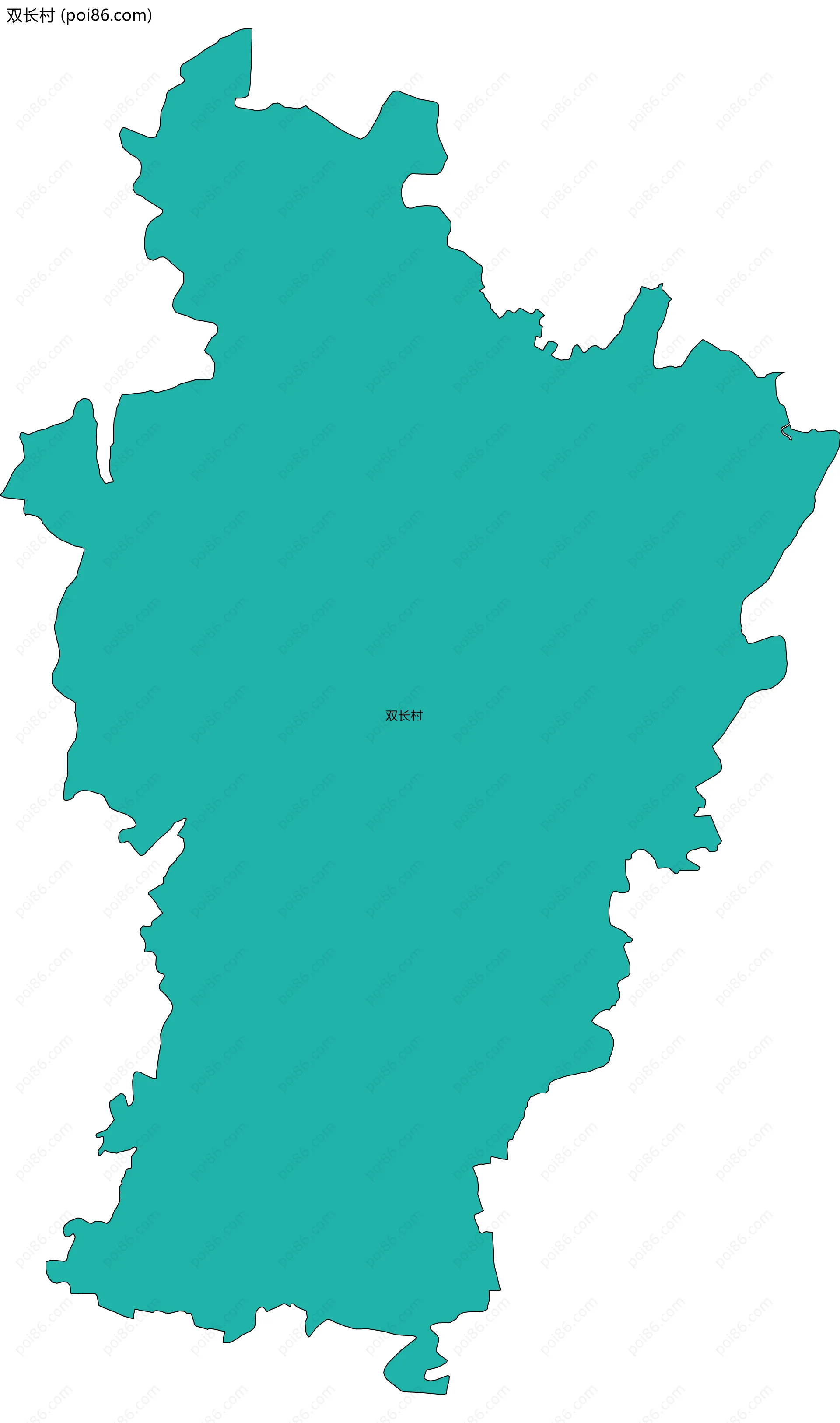 双长村边界地图