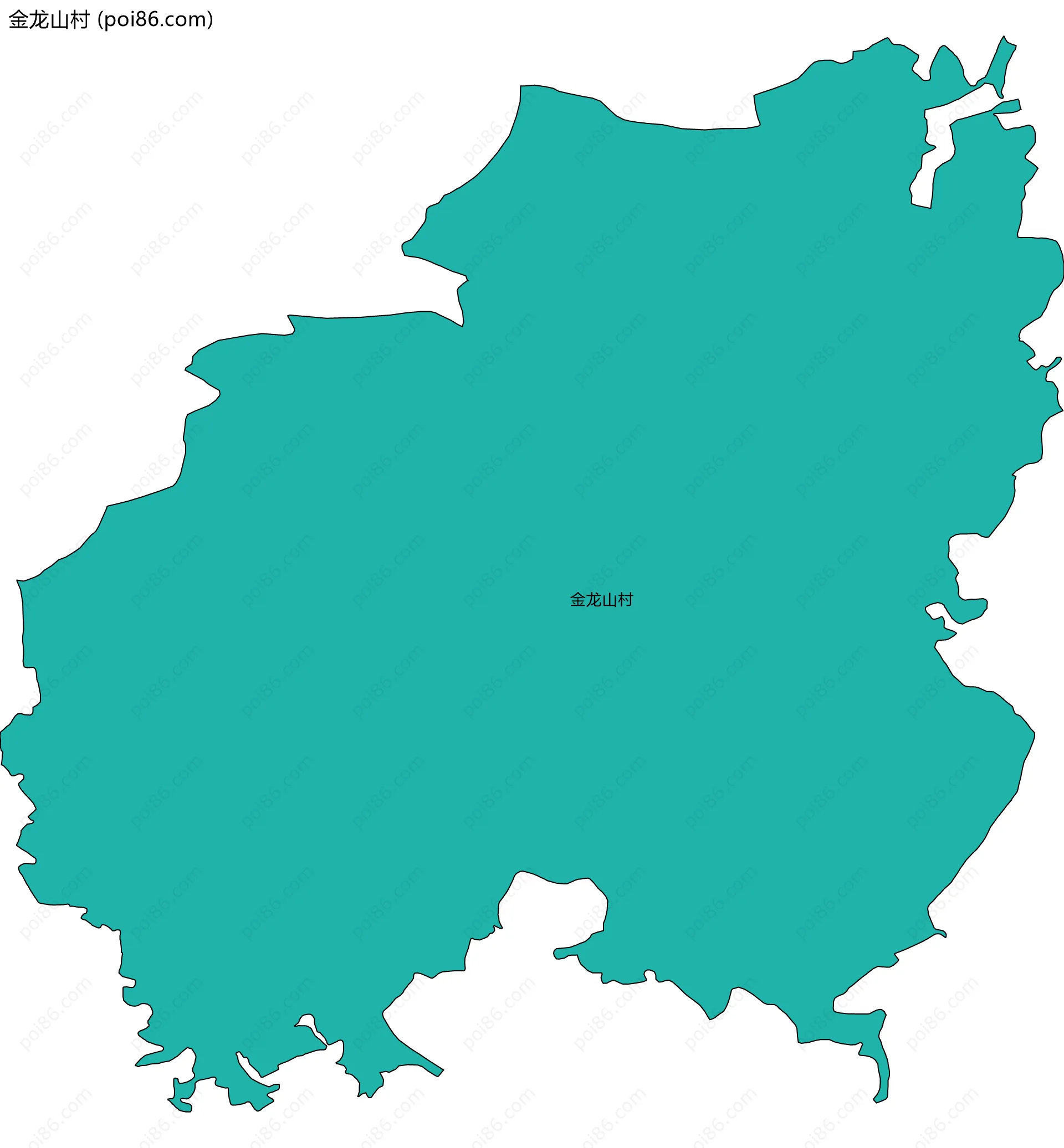 金龙山村边界地图