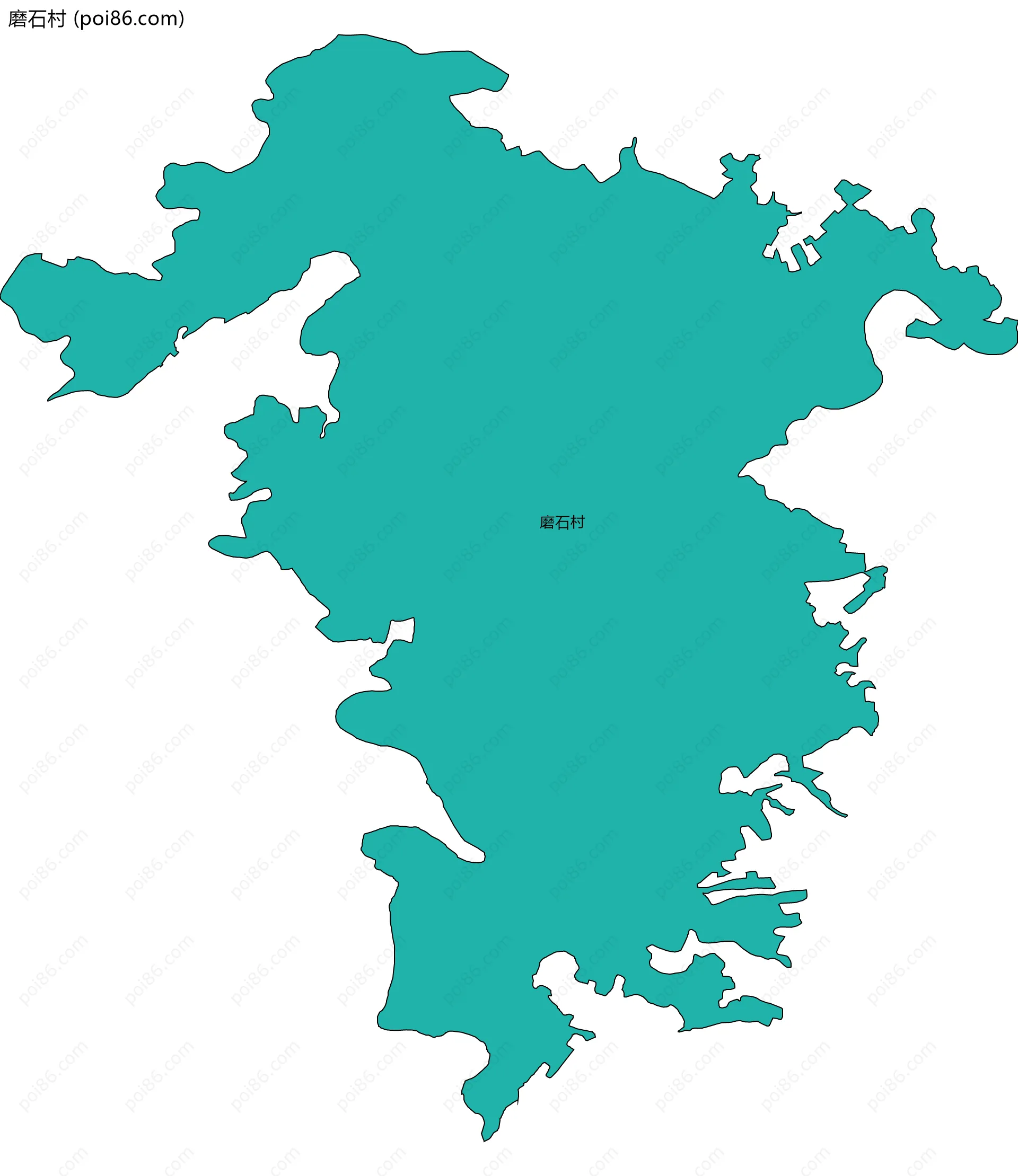 磨石村边界地图