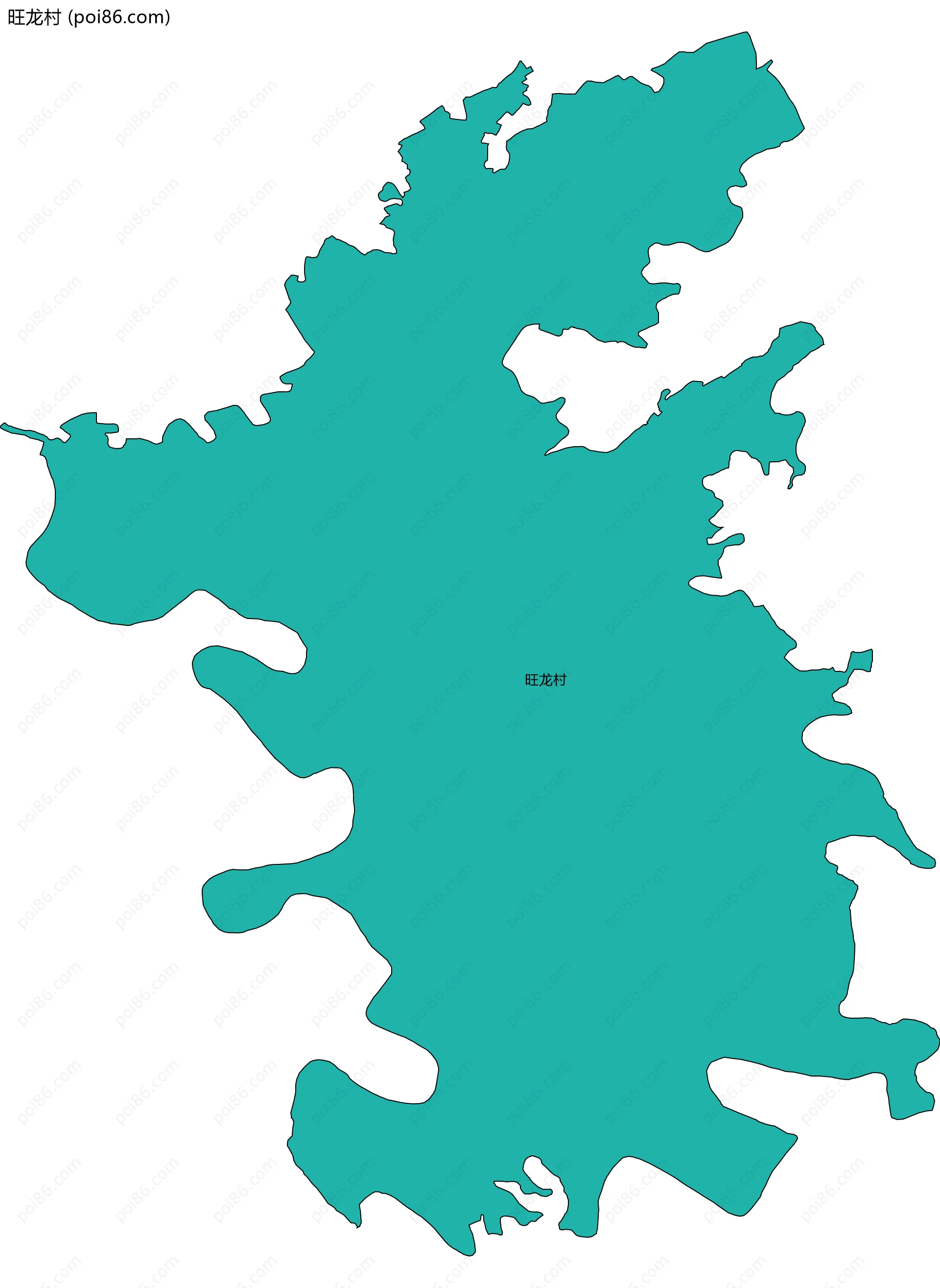 旺龙村边界地图