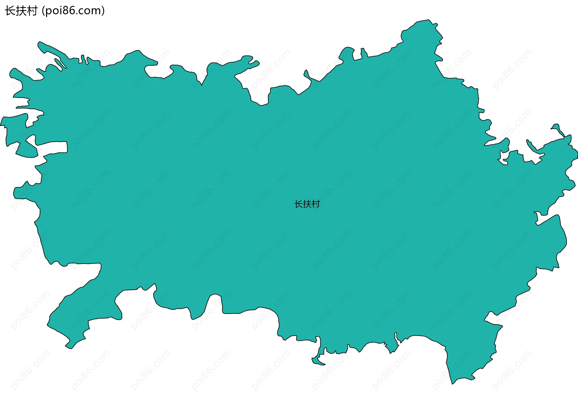 长扶村边界地图