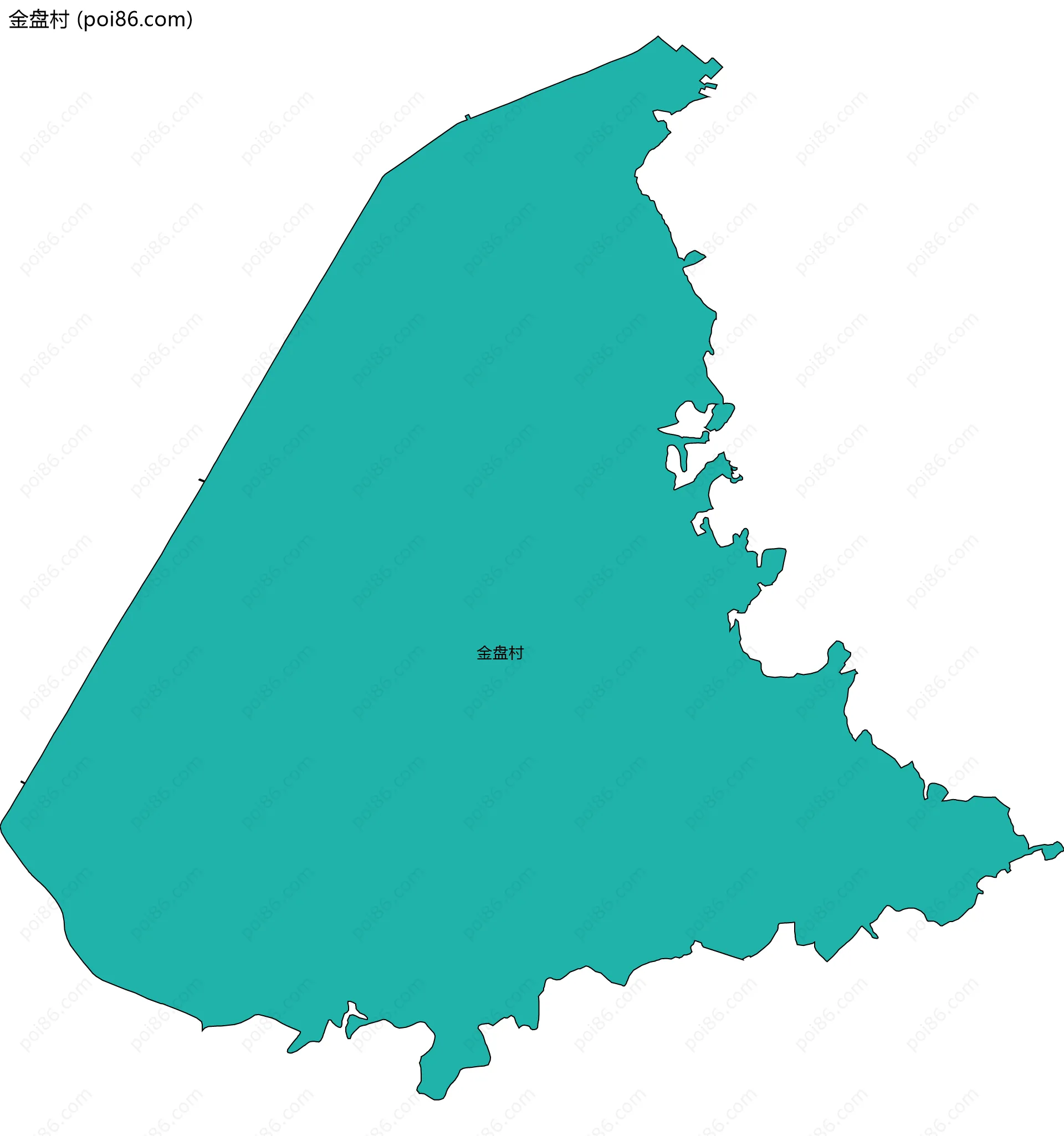 金盘村边界地图
