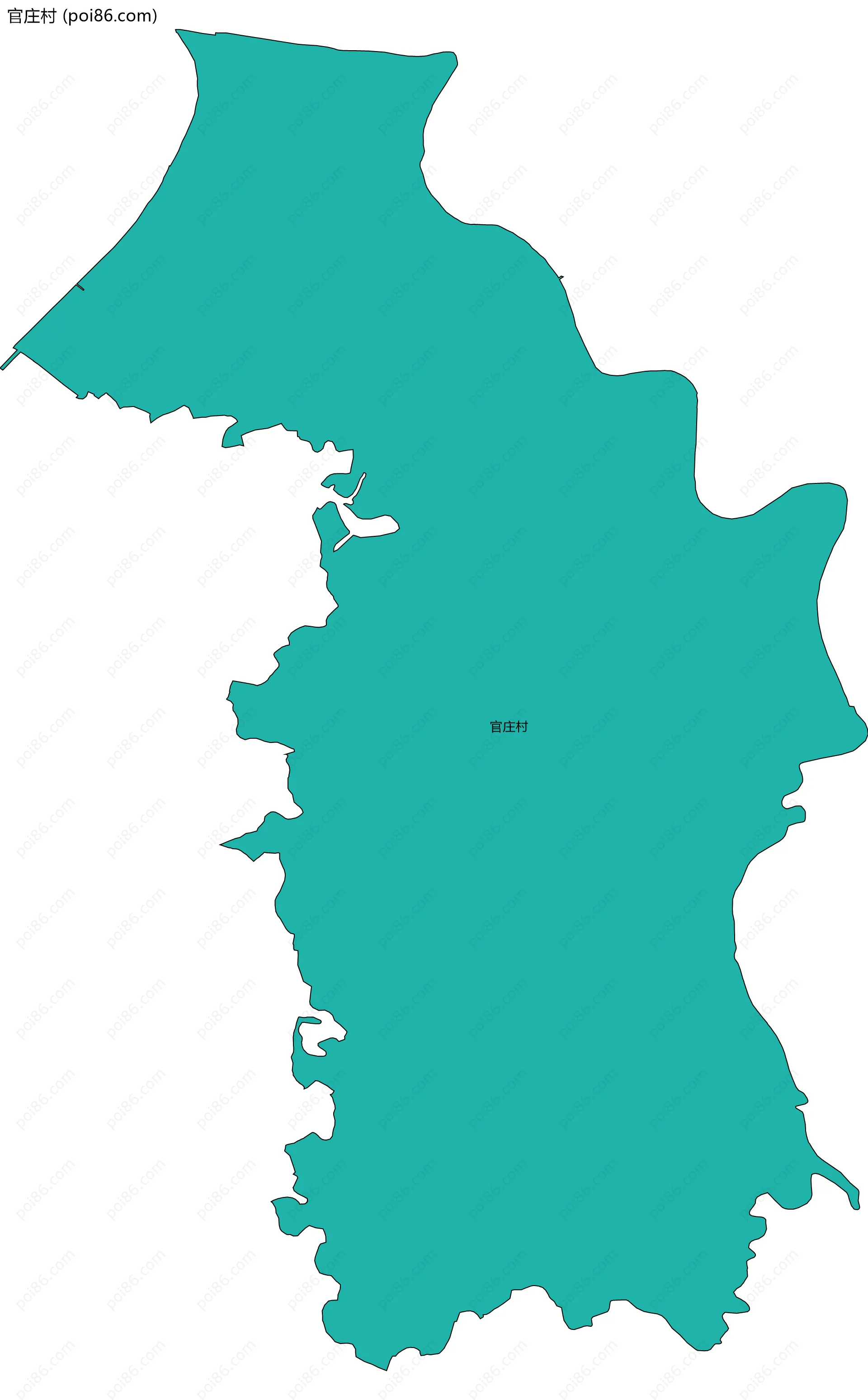 官庄村边界地图