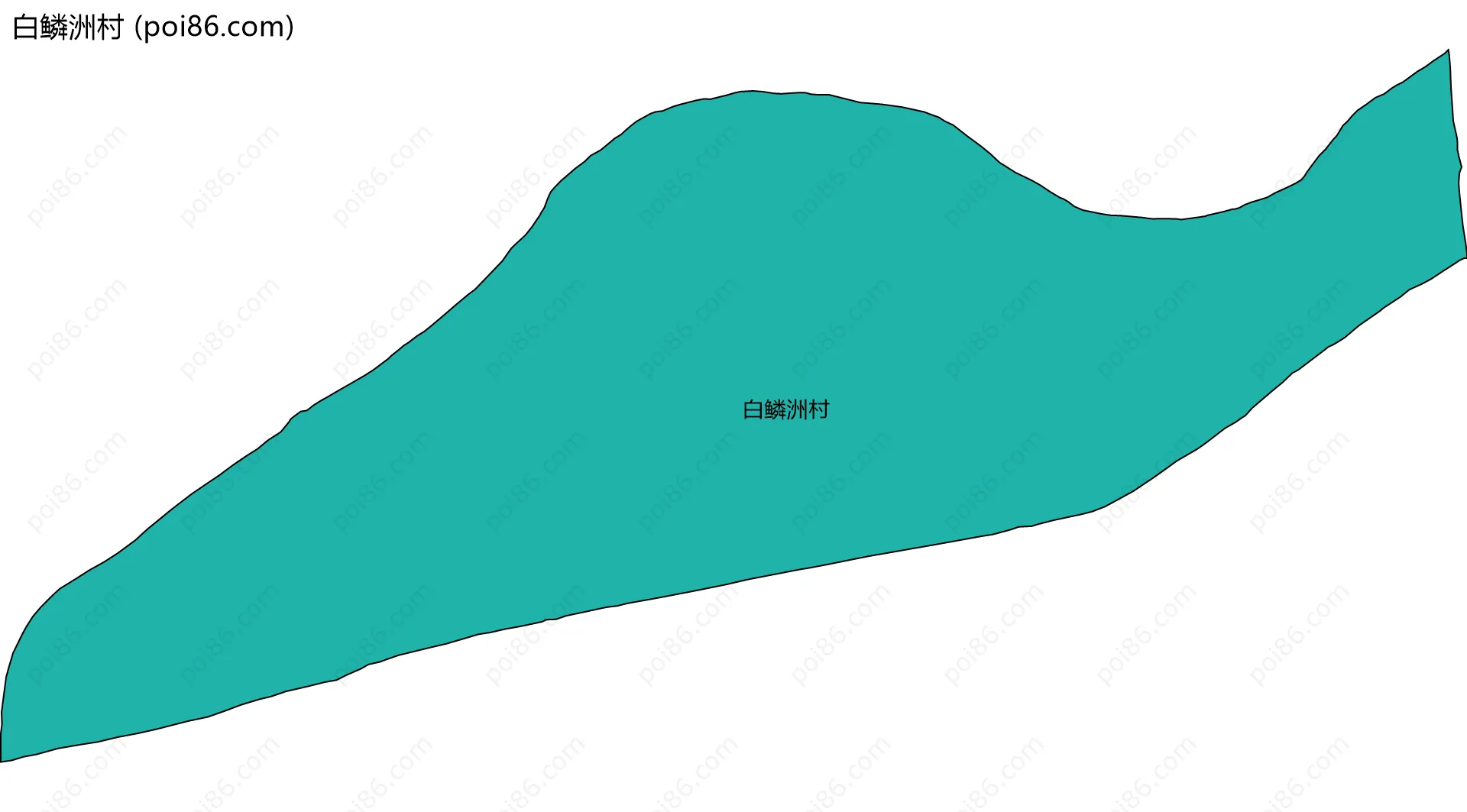白鳞洲村边界地图