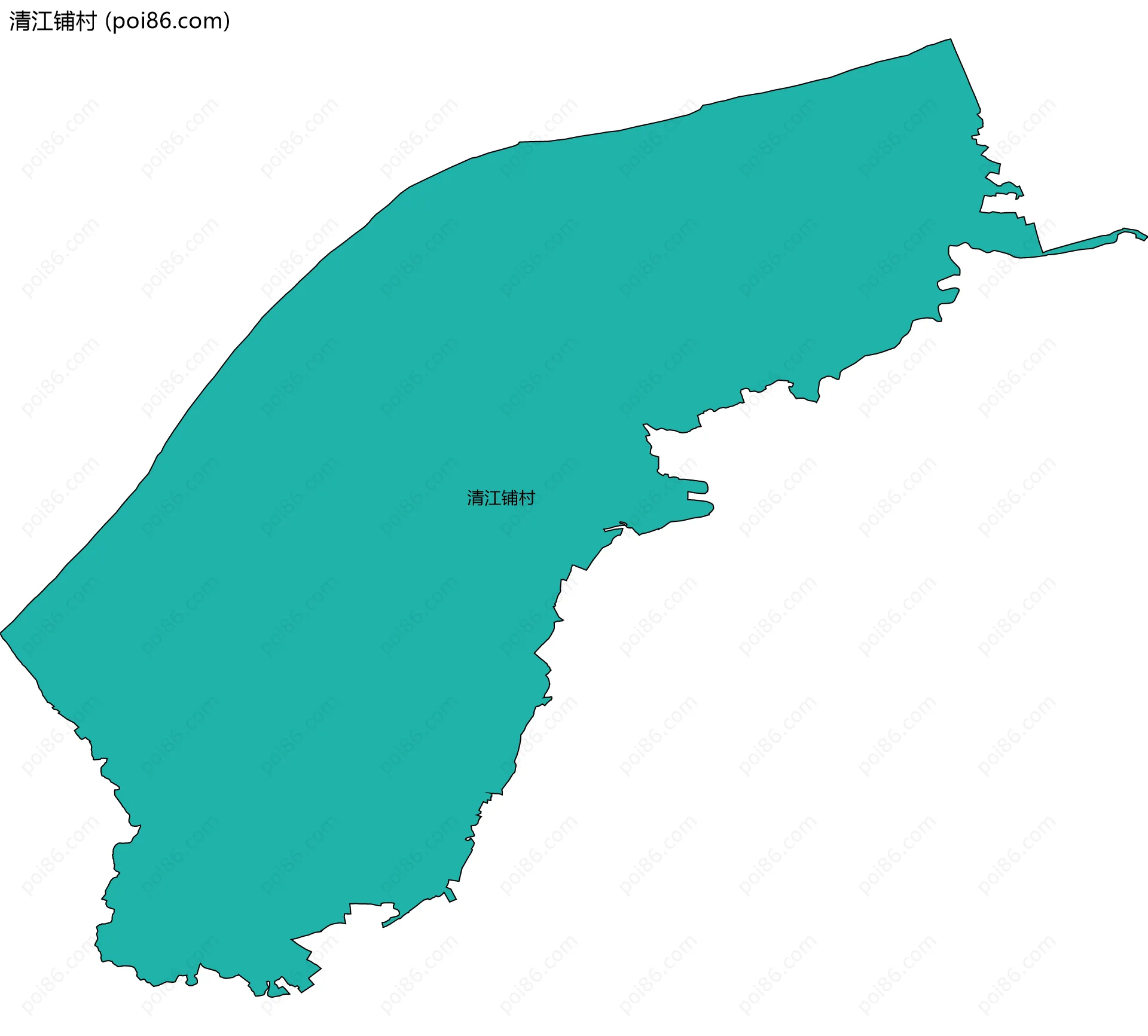 清江铺村边界地图