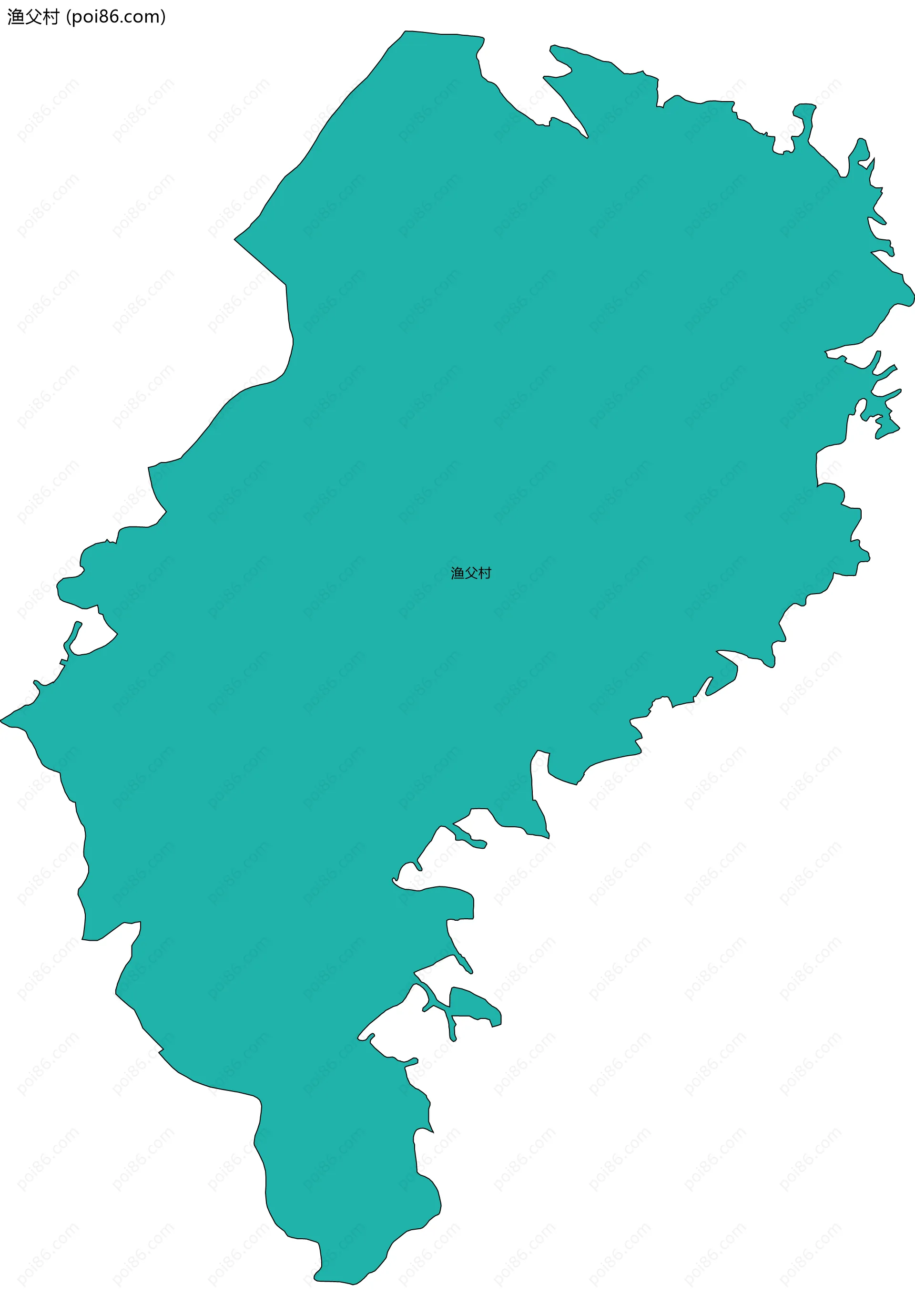 渔父村边界地图