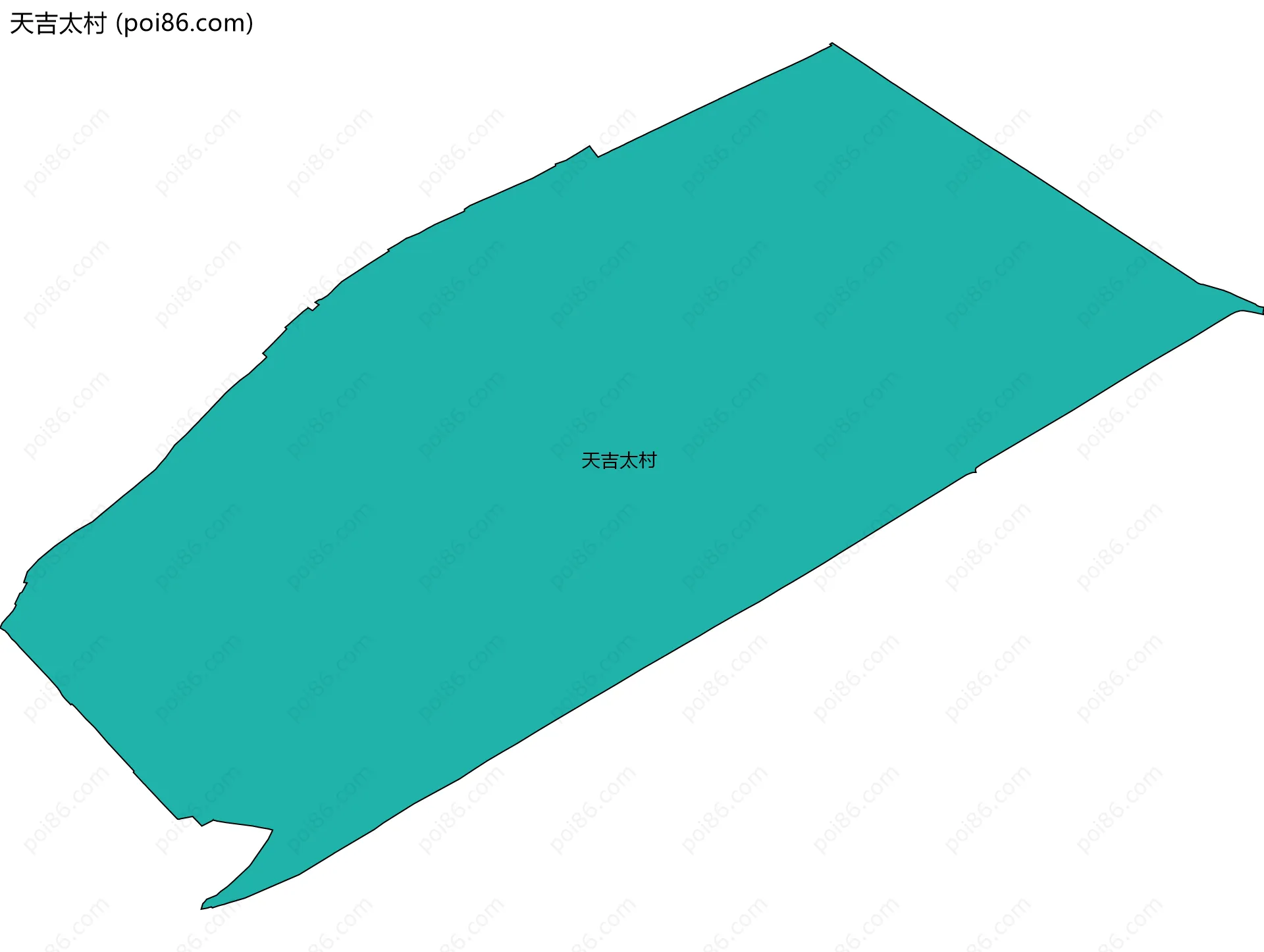 天吉太村边界地图