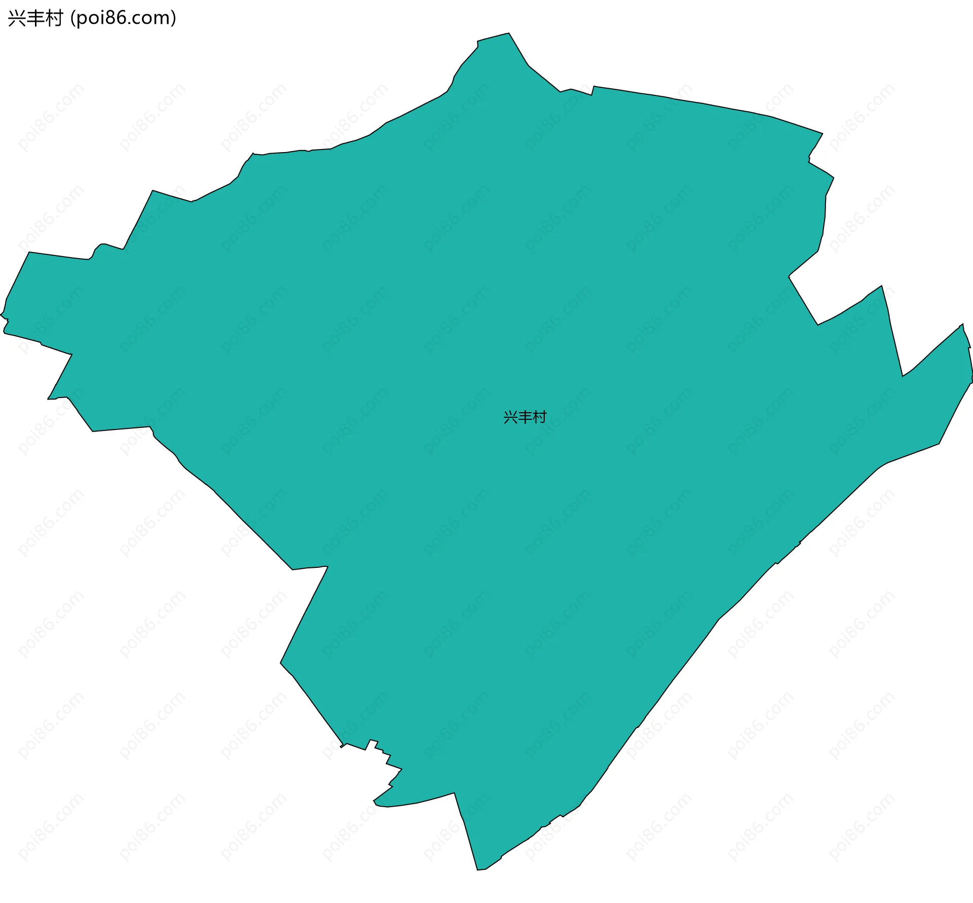 兴丰村边界地图