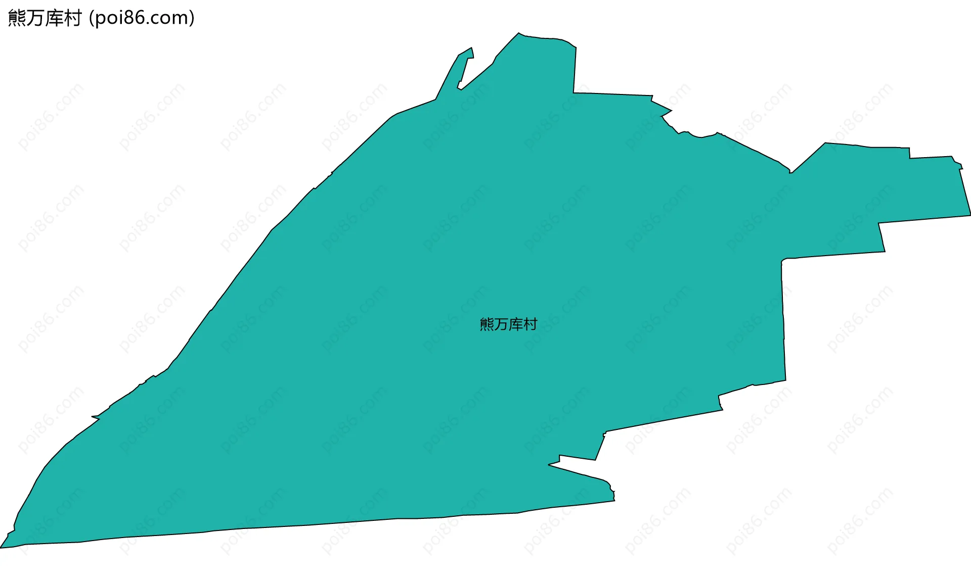 熊万库村边界地图