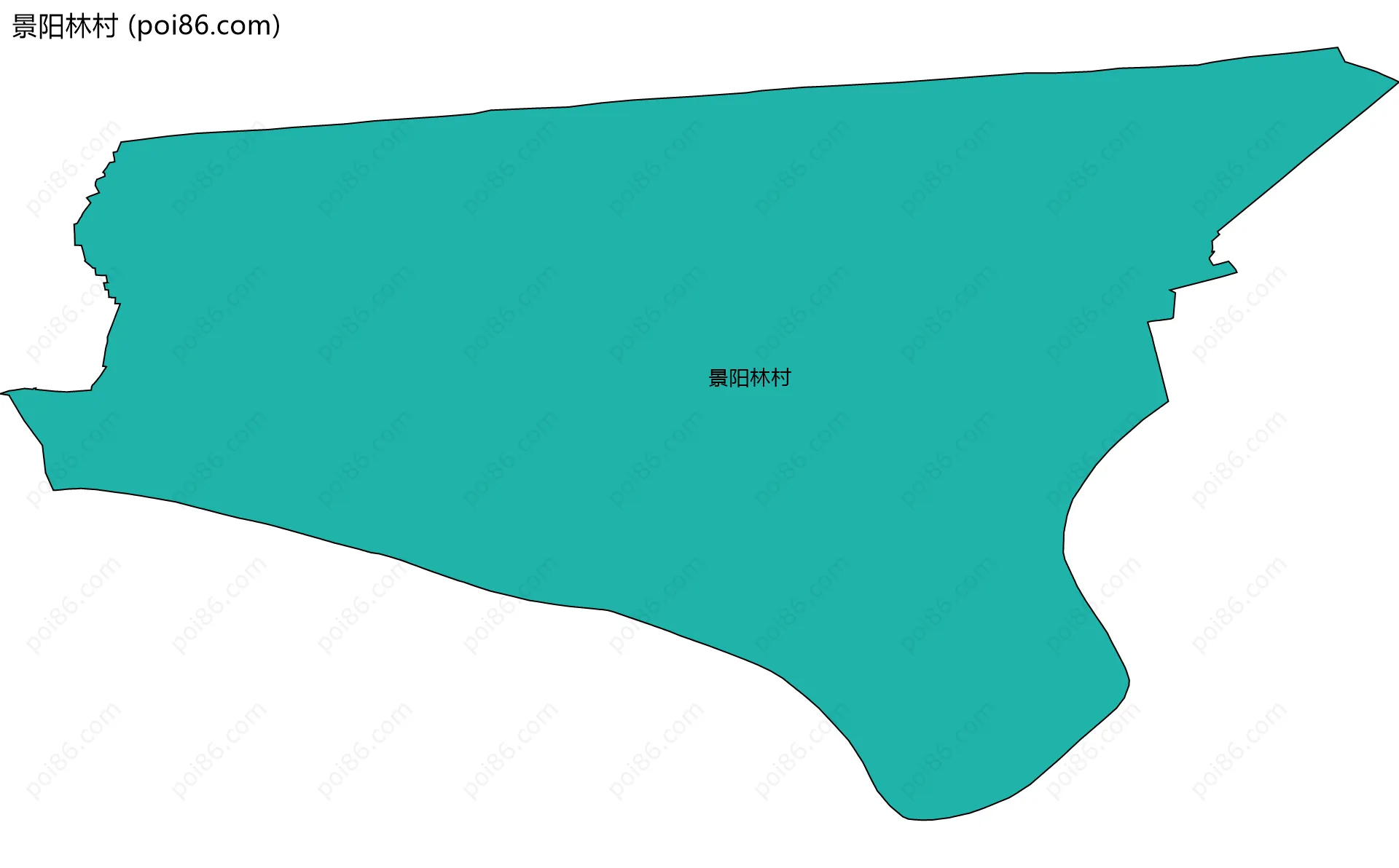 景阳林村边界地图