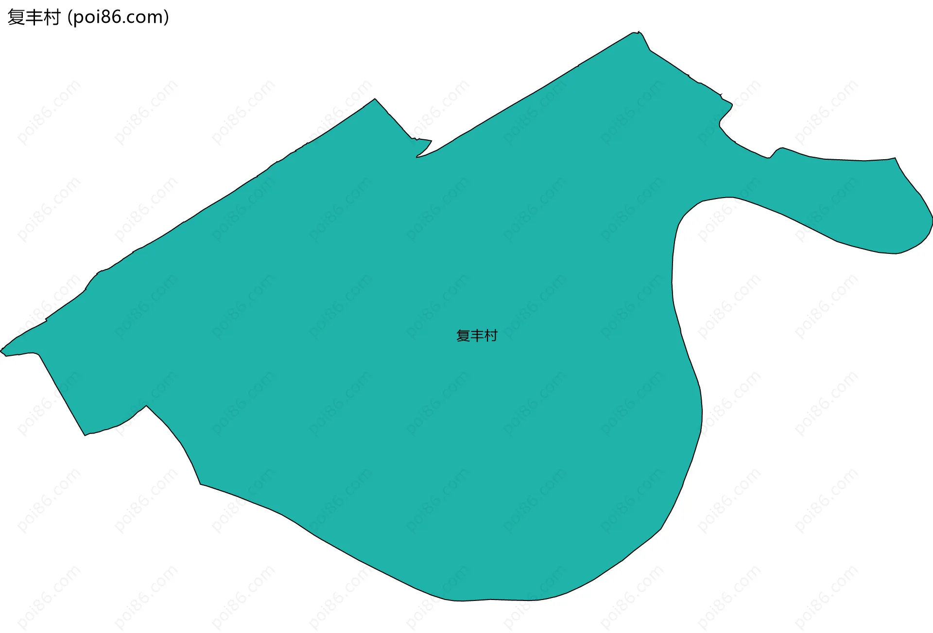 复丰村边界地图