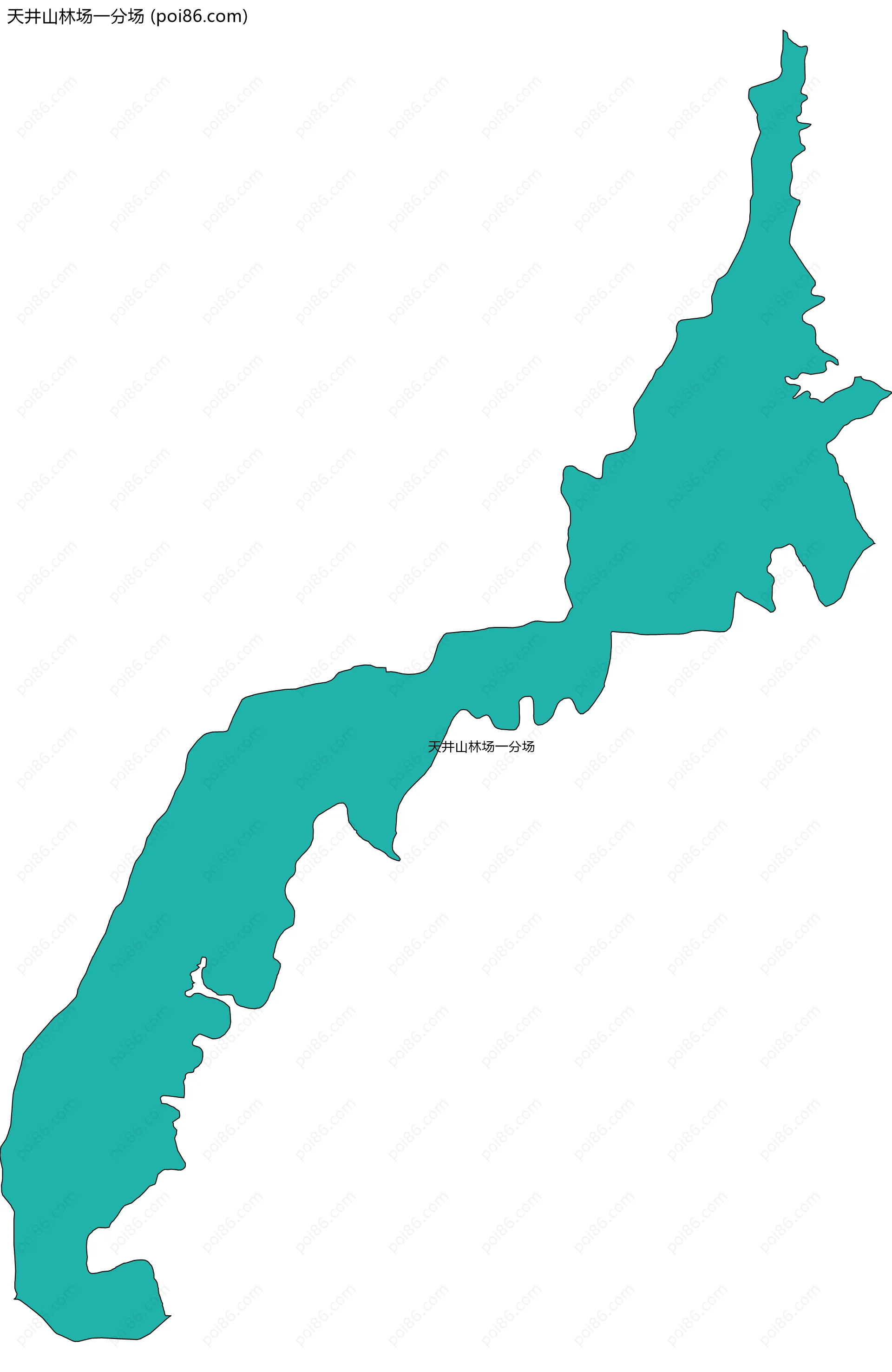 天井山林场一分场边界地图