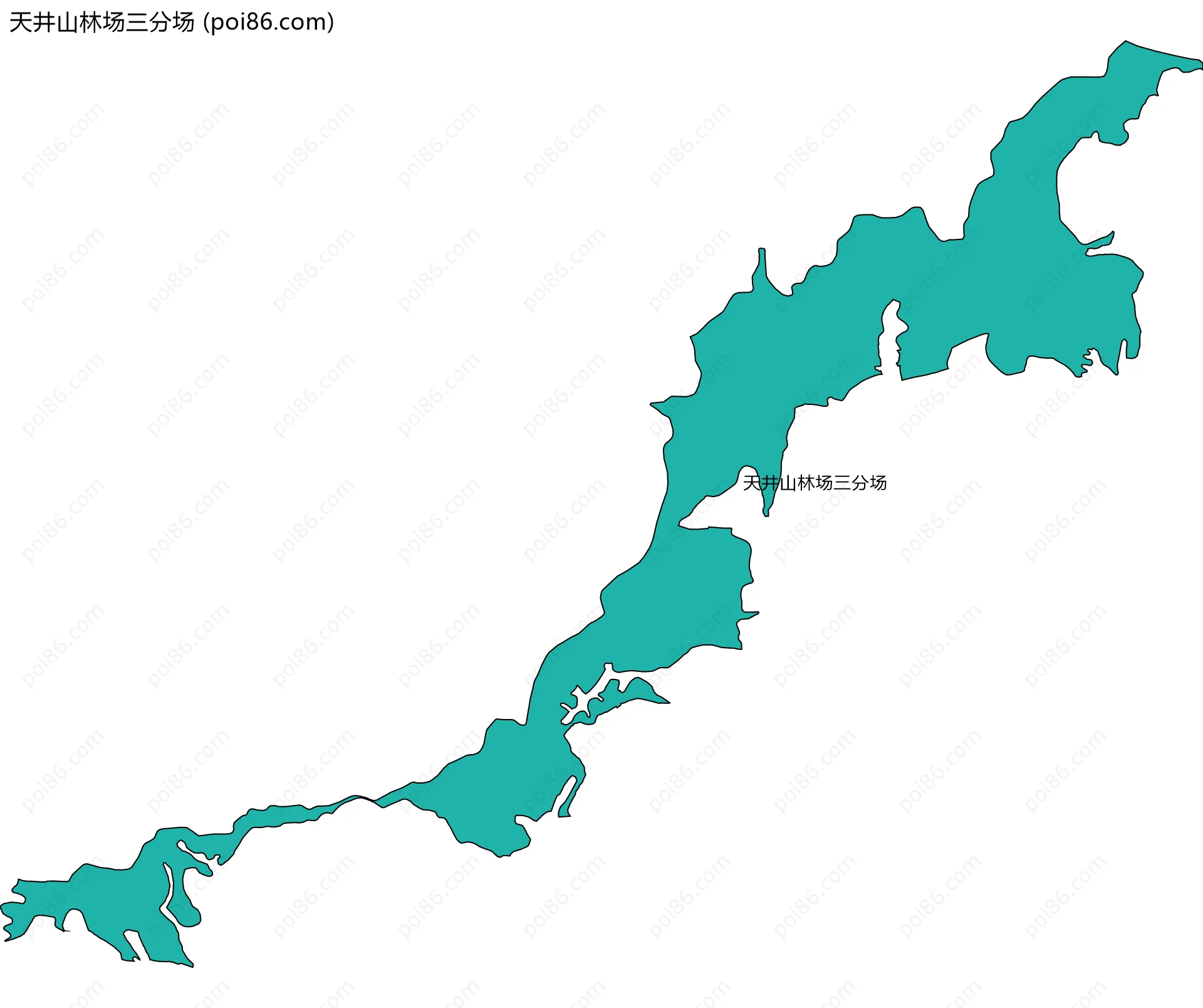 天井山林场三分场边界地图