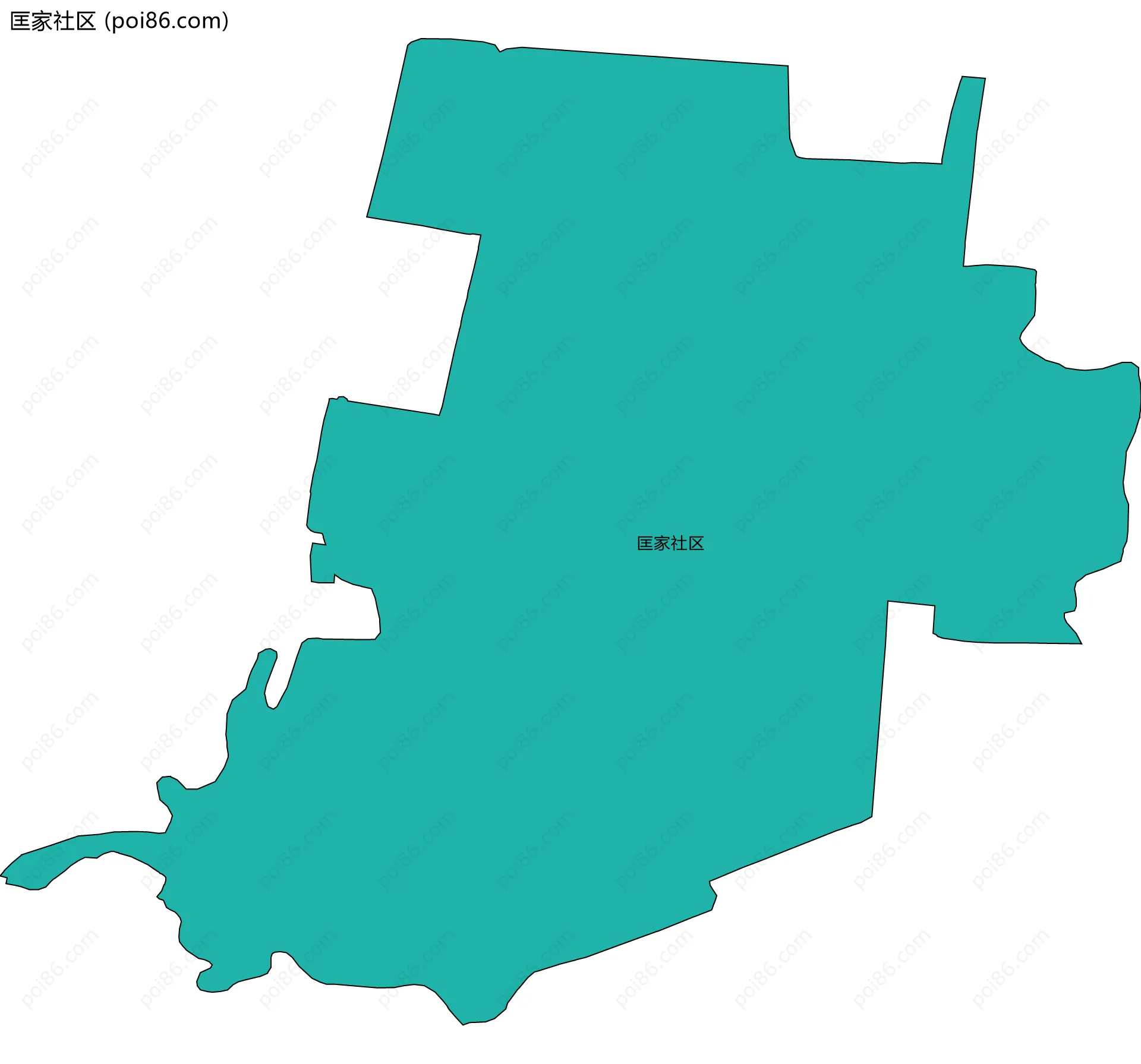 匡家社区边界地图
