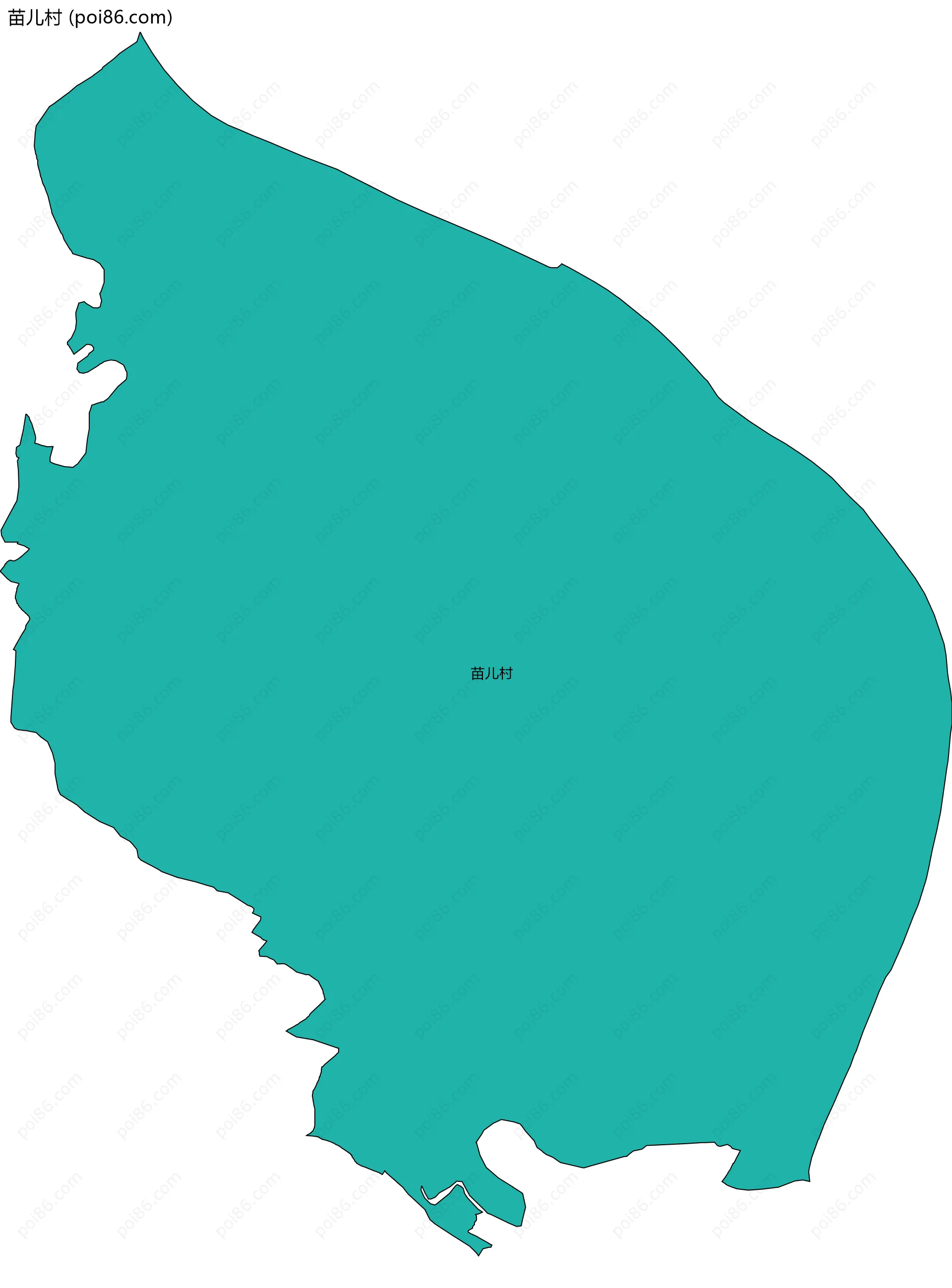 苗儿村边界地图