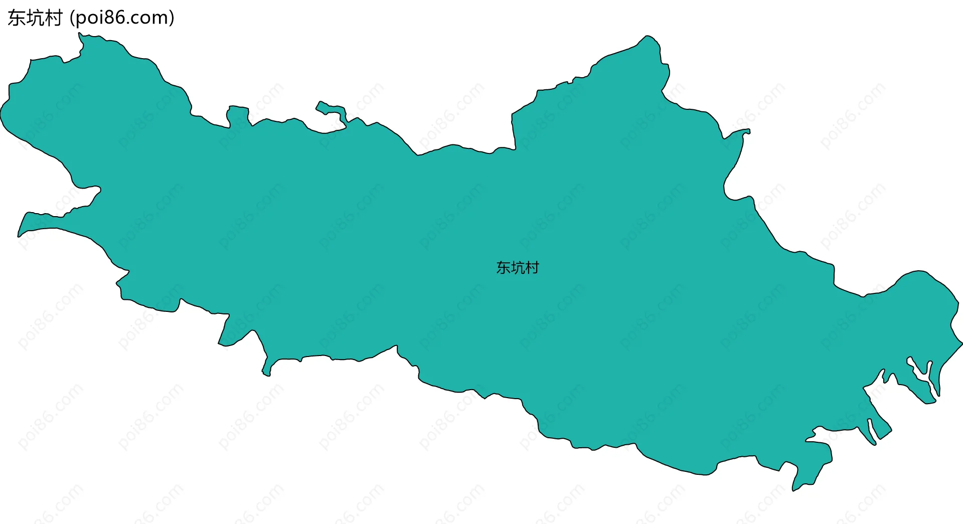 东坑村边界地图