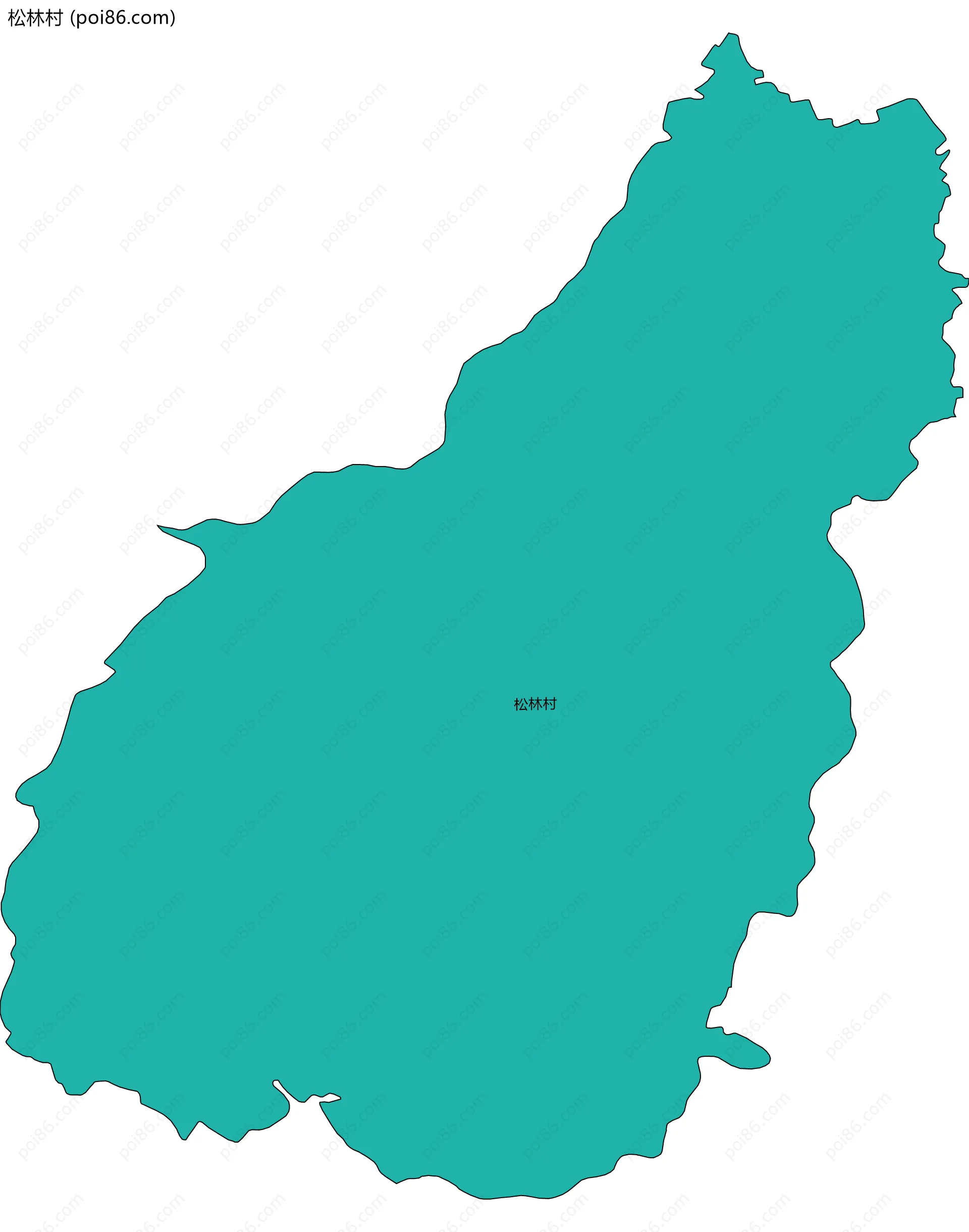 松林村边界地图