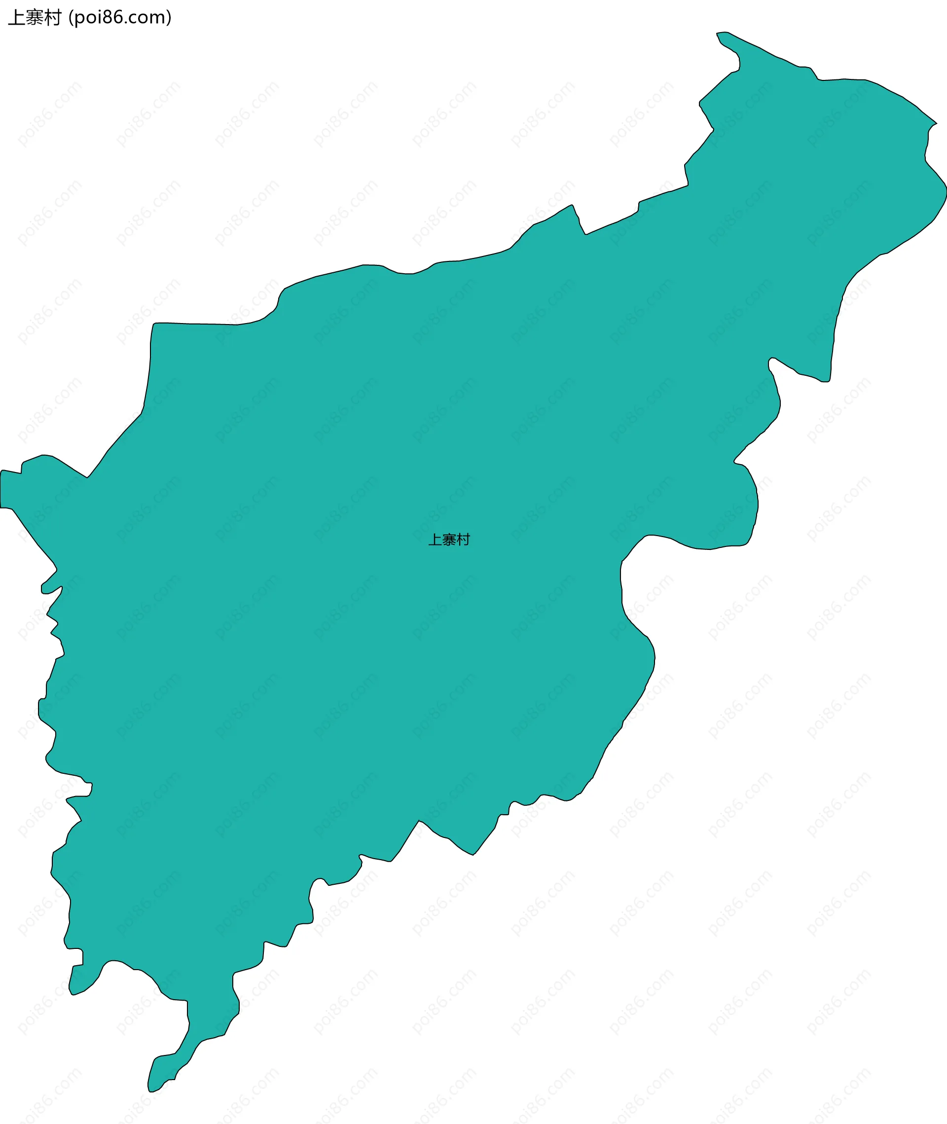 上寨村边界地图