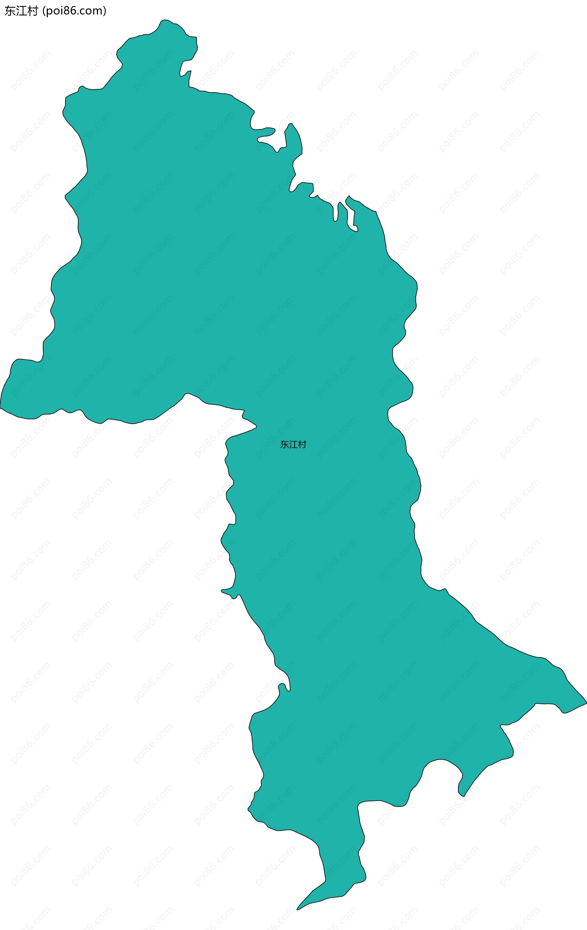 东江村边界地图