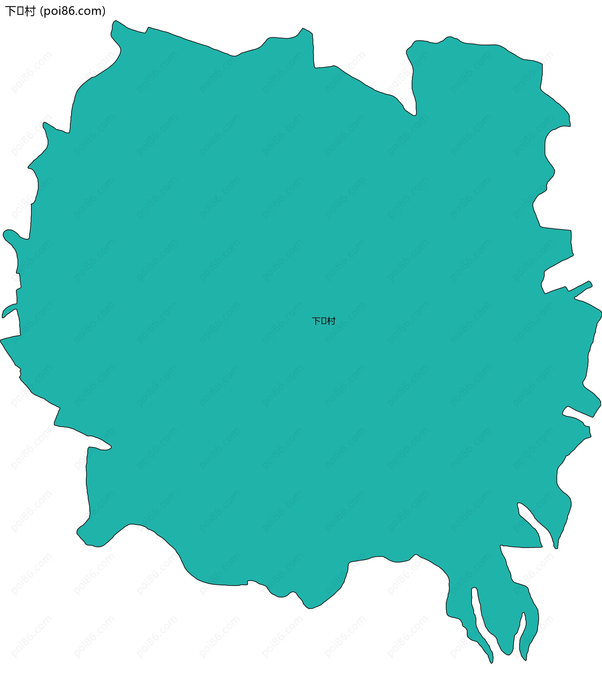 下村边界地图